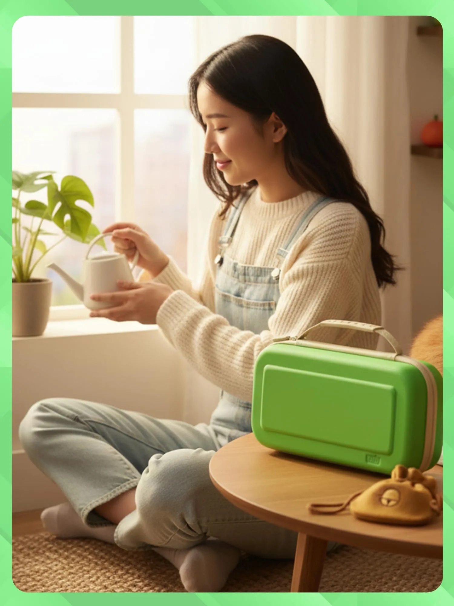 Orzly Custodia per Nintendo Switch 2, Verde/Bianco - immagine 8