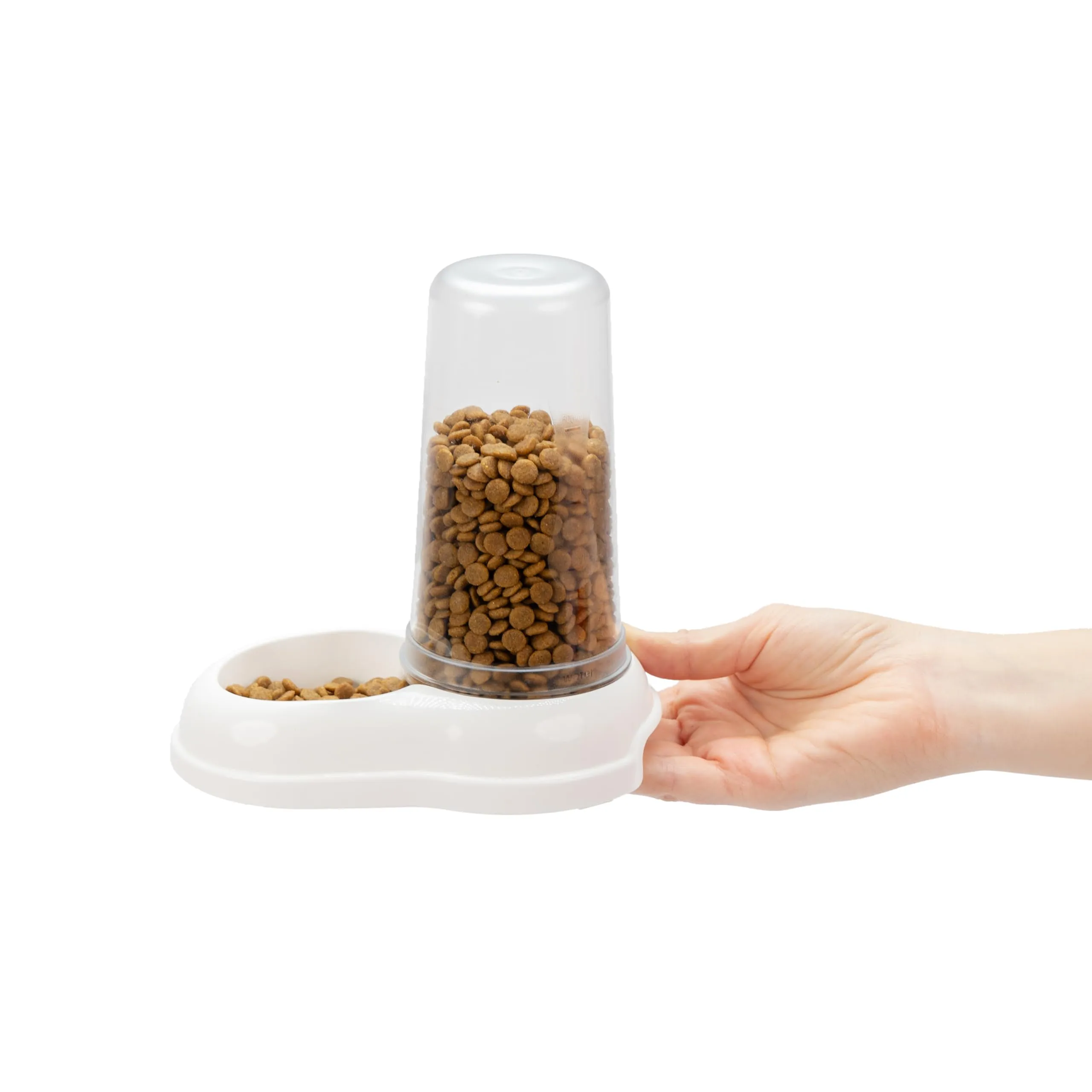 Ferplast Azimut 600 Distributore Cibo e Acqua per Cani e Gatti, 0,6 Litri, Bianco - immagine 2