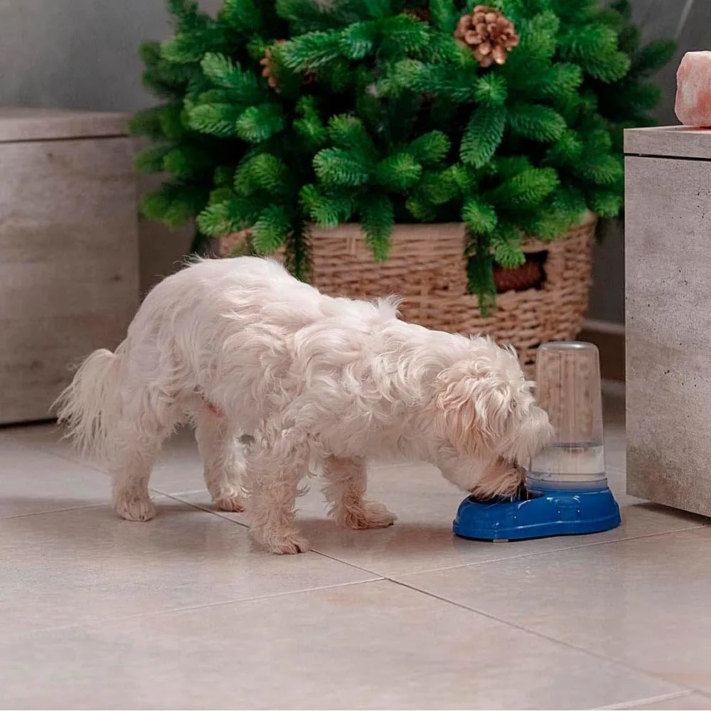 Ferplast Azimut 600 Distributore Cibo e Acqua per Cani e Gatti, 0,6 Litri, Blu - immagine 5
