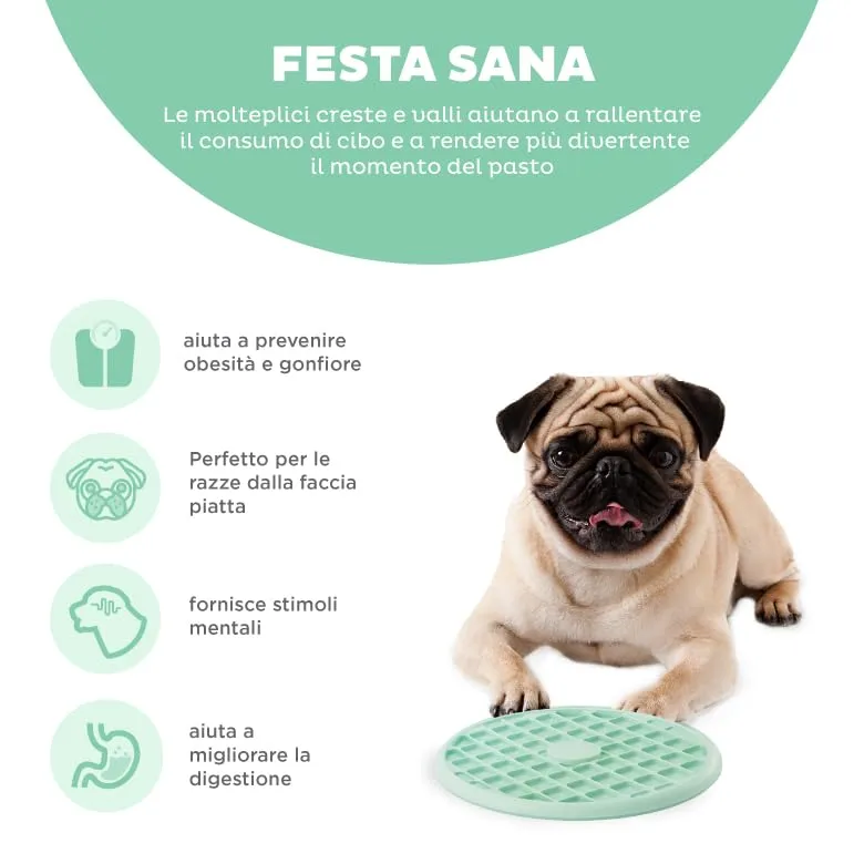 Outward Hound Fun Feeder Slo Tray - Ciotola anti-ingozzamento per cani brachicefali - immagine 5