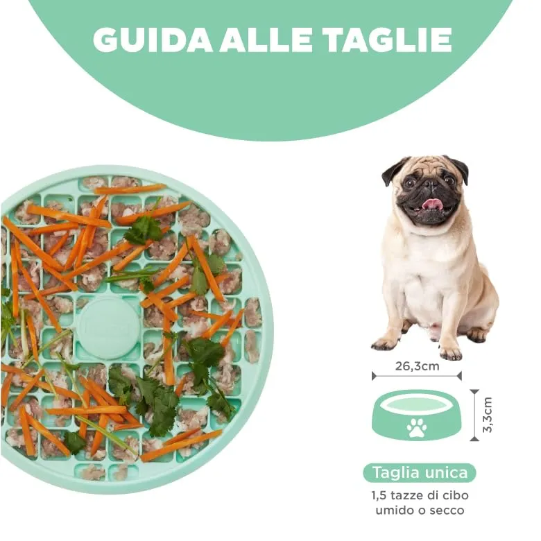 Outward Hound Fun Feeder Slo Tray - Ciotola anti-ingozzamento per cani brachicefali - immagine 6