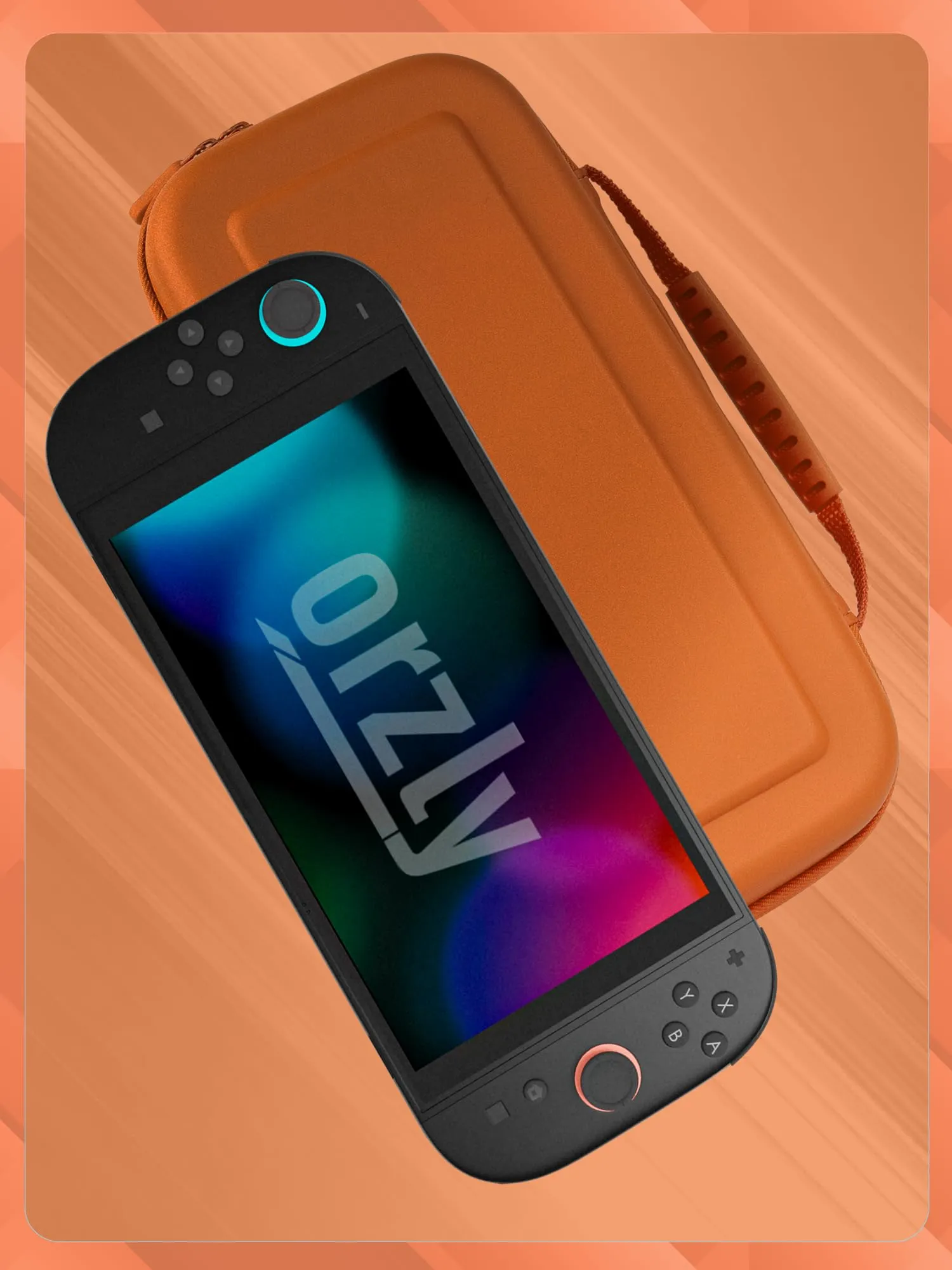 Orzly Custodia Protettiva da Viaggio per Nintendo Switch 2, Orange - immagine 9
