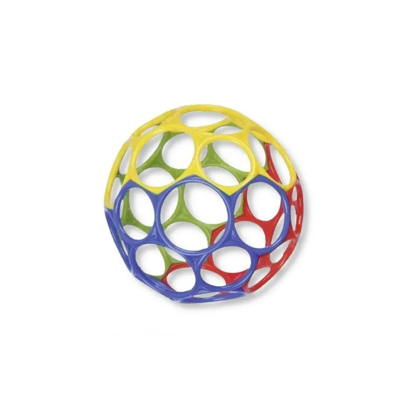 Bright Starts Oball Classic Palla Morbido e Flessibile, Giocattolo di attività Sensoriale, Multicolore - immagine 1