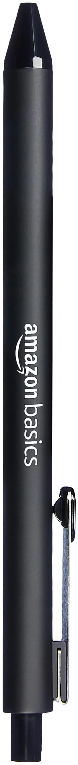 Amazon Basics Penne a Sfera Retrattili, Impugnatura Morbida, Nero, Confezione da 12 - immagine 3