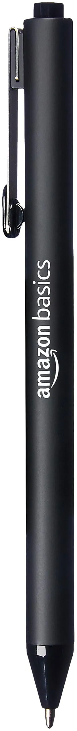 Amazon Basics Penne a Sfera Retrattili, Impugnatura Morbida, Nero, Confezione da 12 - immagine 4