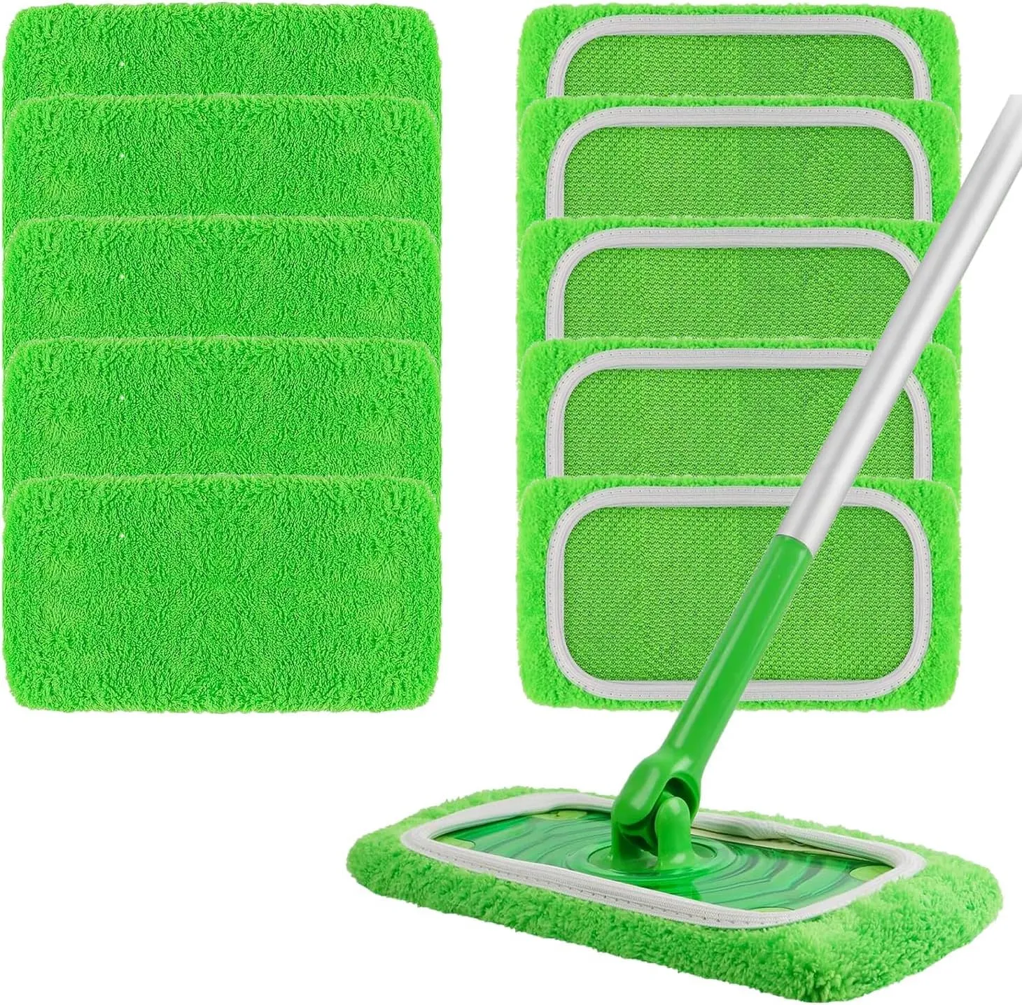 Dictien Cuffiette in Microfibra per Swiffer, Uso Umido e Secco, 10 Pezzi - immagine 1