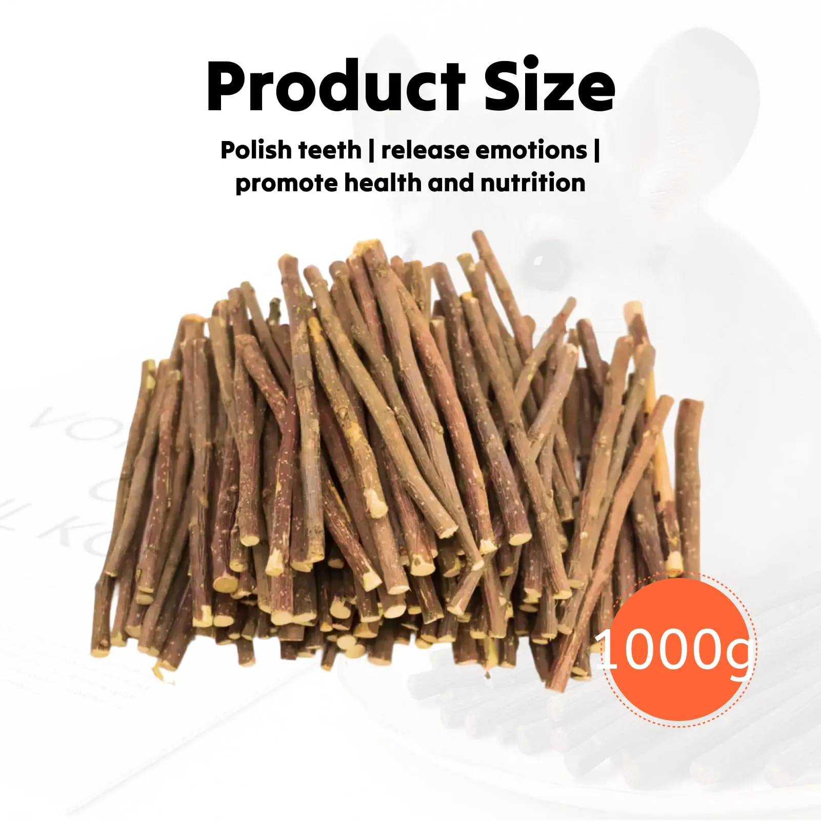 Flewdart Bastoncini di Melo Naturali per Roditori, 1000g - immagine 2