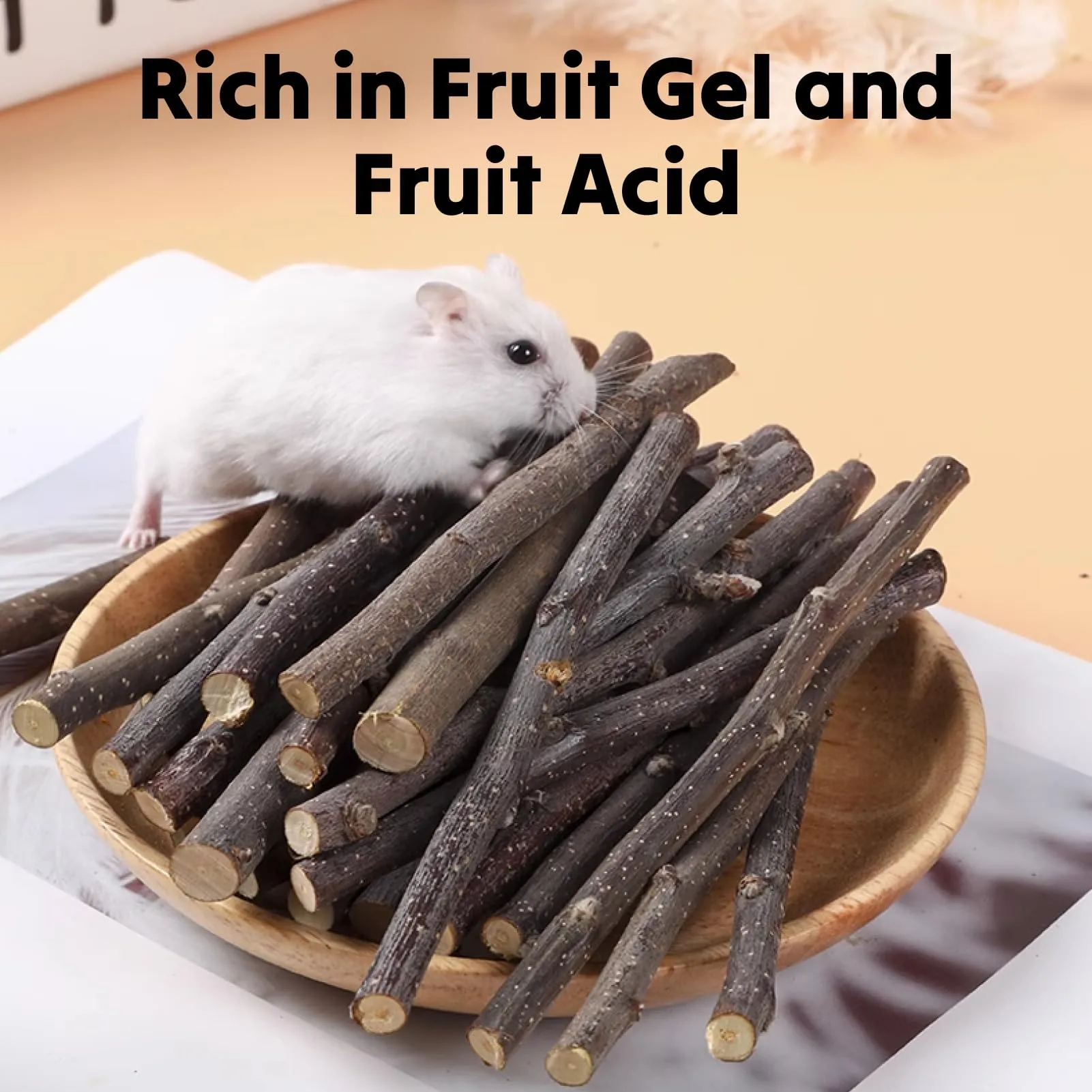 Flewdart Bastoncini di Melo Naturali per Roditori, 1000g - immagine 3