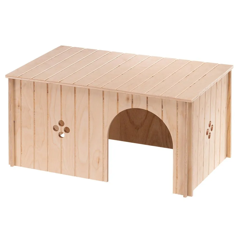 Ferplast Sin Maxi Casetta per Conigli, Porcellini d'India e Criceti, Legno FSC, 52 x 31 x 26 cm, Taglia XXL - immagine 4
