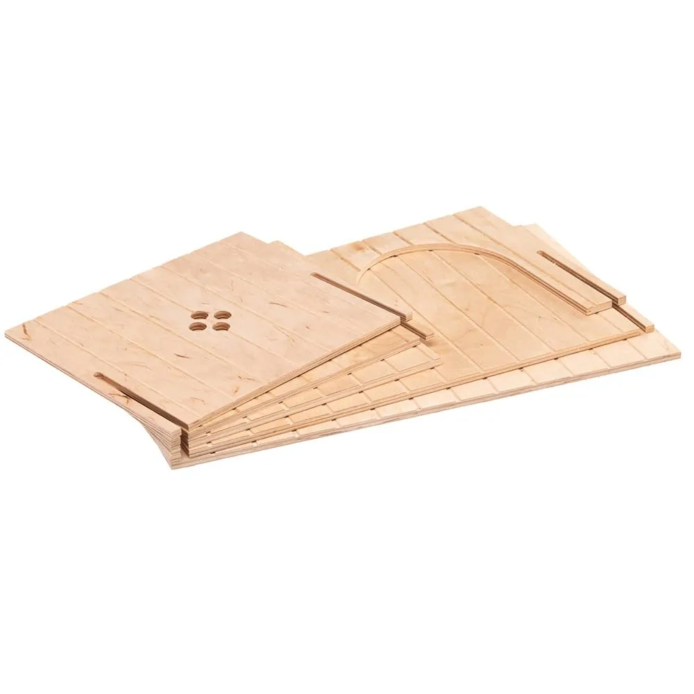 Ferplast Sin Maxi Casetta per Conigli, Porcellini d'India e Criceti, Legno FSC, 52 x 31 x 26 cm, Taglia XXL - immagine 7
