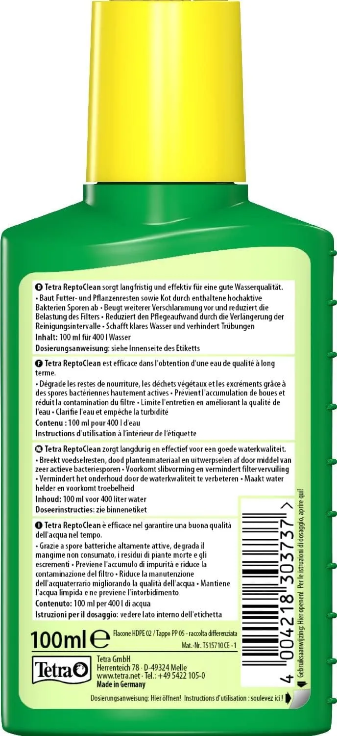 Tetra ReptoClean Biocondizionatore per Tartarughe, 100 ml - immagine 2