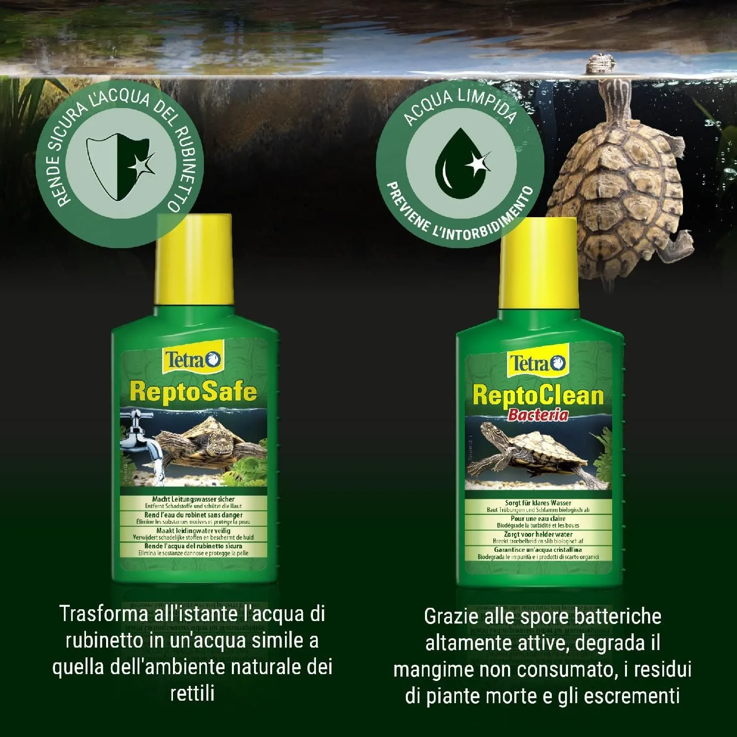 Tetra ReptoClean Biocondizionatore per Tartarughe, 100 ml - immagine 4