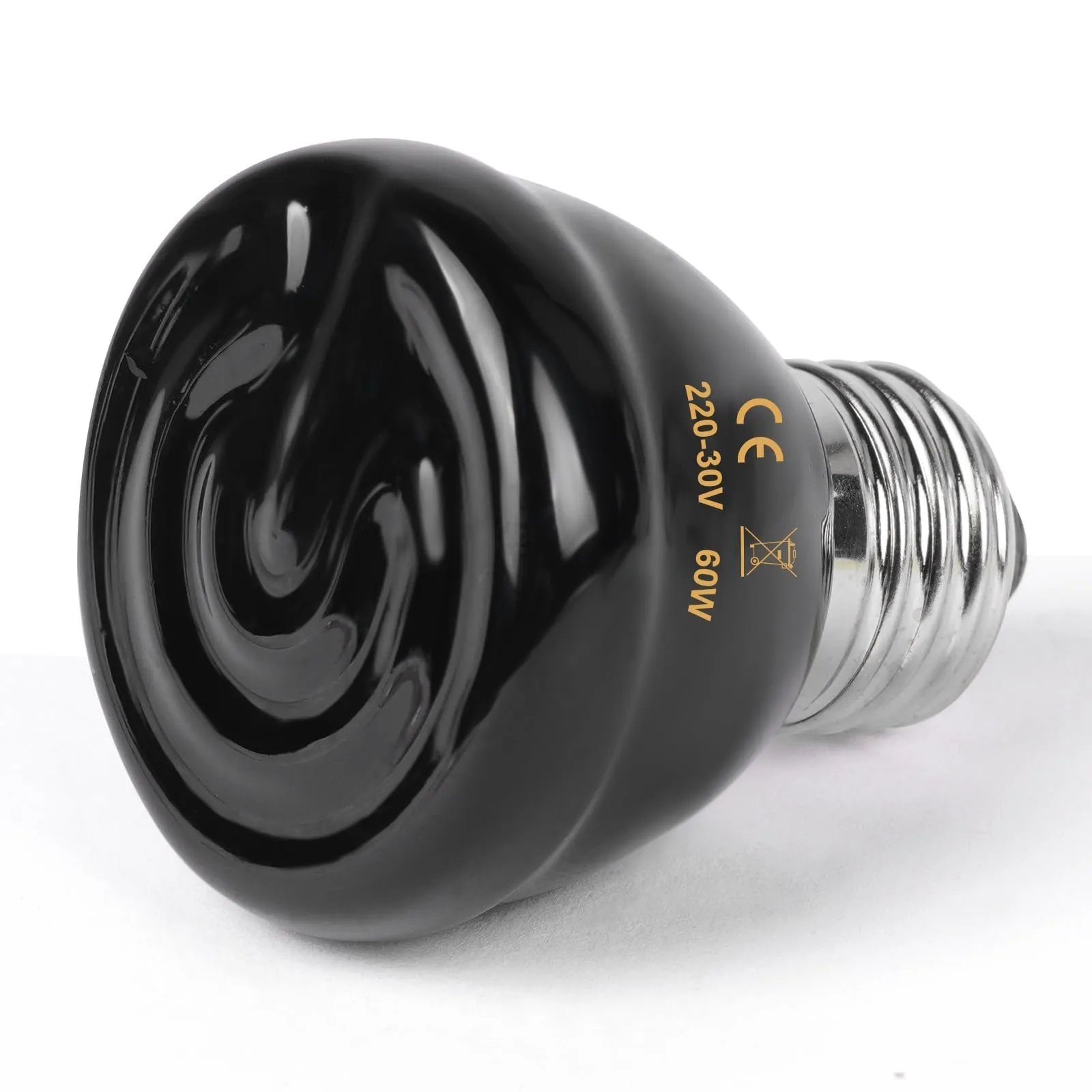 Adiwo Lampadina Riscaldante in Ceramica 60W E27 per Rettili, Anfibi e Uccelli - immagine 8