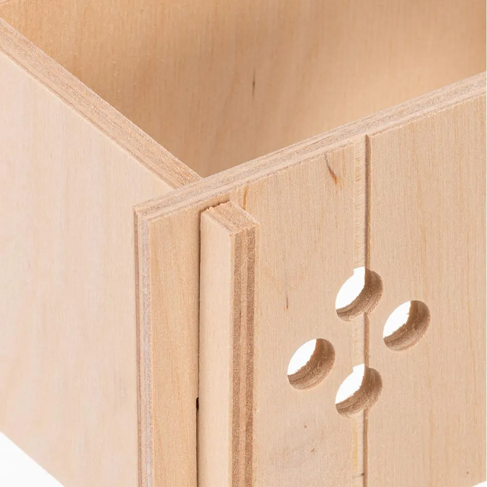 Ferplast Casetta per Criceti, Gerbilli e Topolini SIN 4642, Legno Certificato FSC, 14,5 x 9,5 x h 8,5 cm, Taglia S - immagine 7