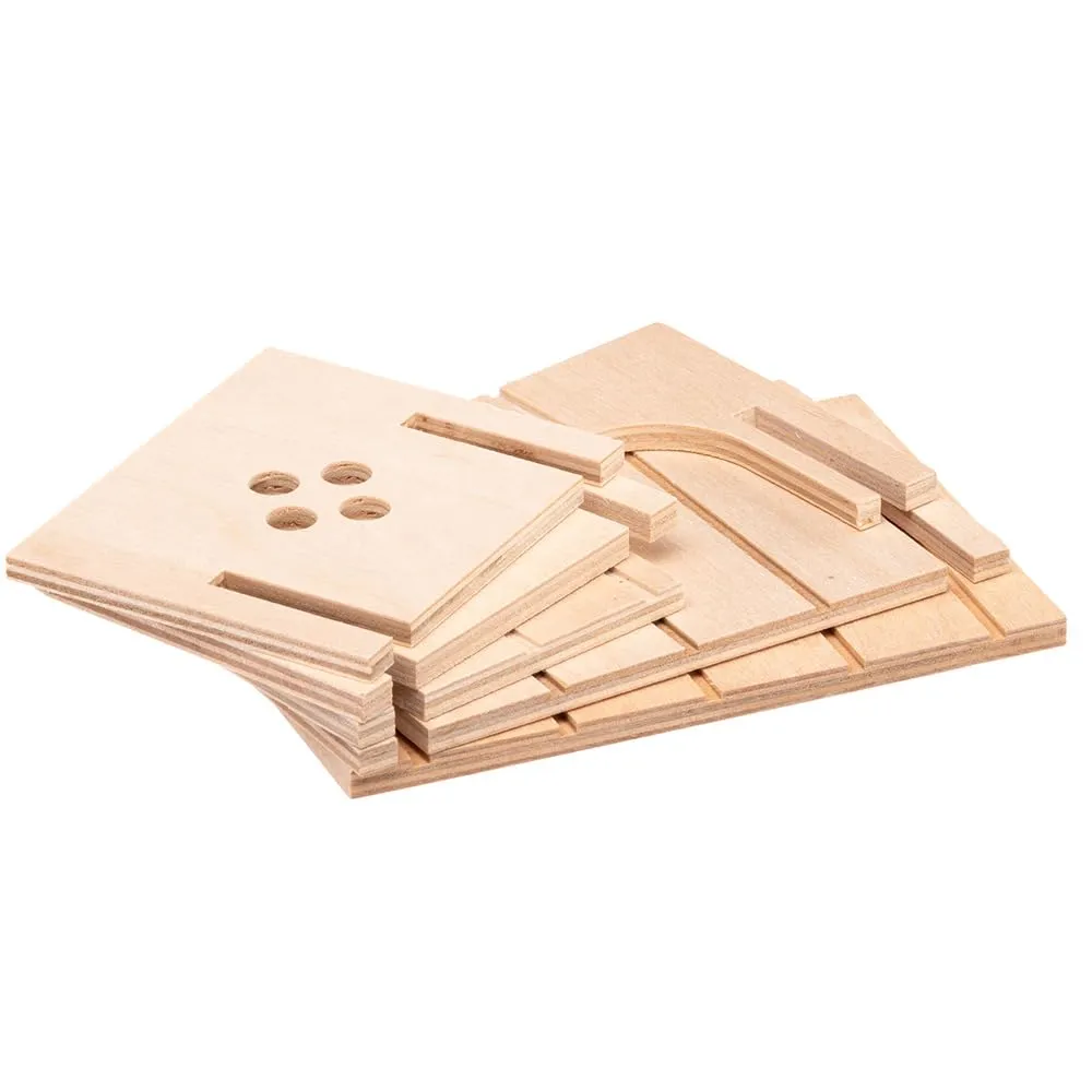 Ferplast Casetta per Criceti, Gerbilli e Topolini SIN 4642, Legno Certificato FSC, 14,5 x 9,5 x h 8,5 cm, Taglia S - immagine 8