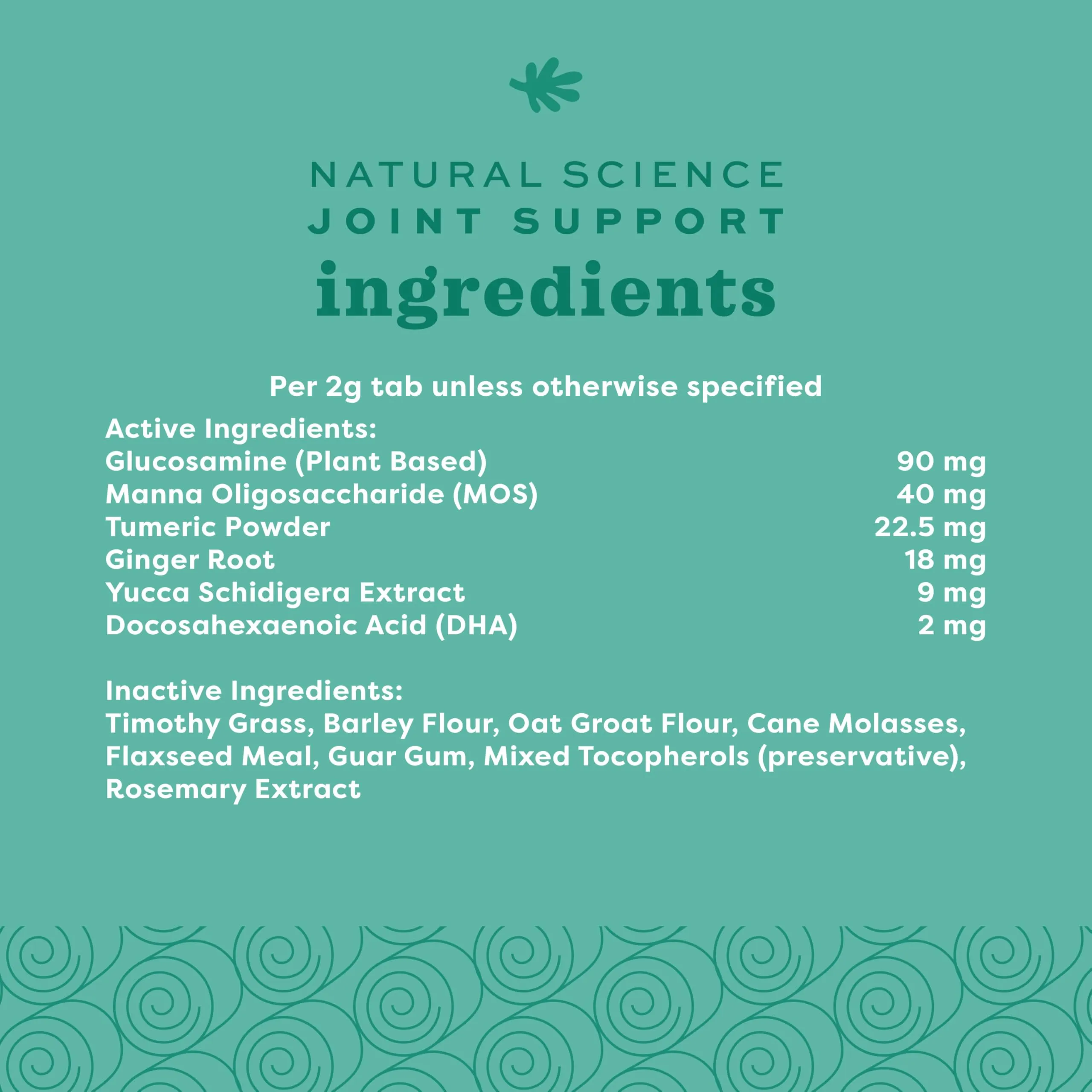 Oxbow Animal Health Natural Science Joint Support Supplements, Hay-Based Tablets, 60ct - immagine 7