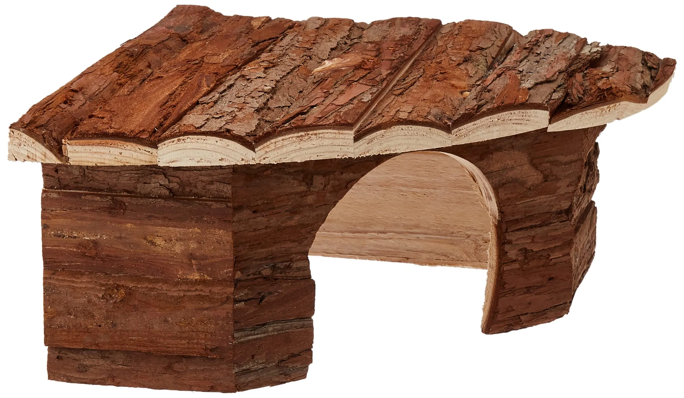 Croci Wood Corner House for Rodents and Guinea Pigs, 42x15x30 cm - immagine 1