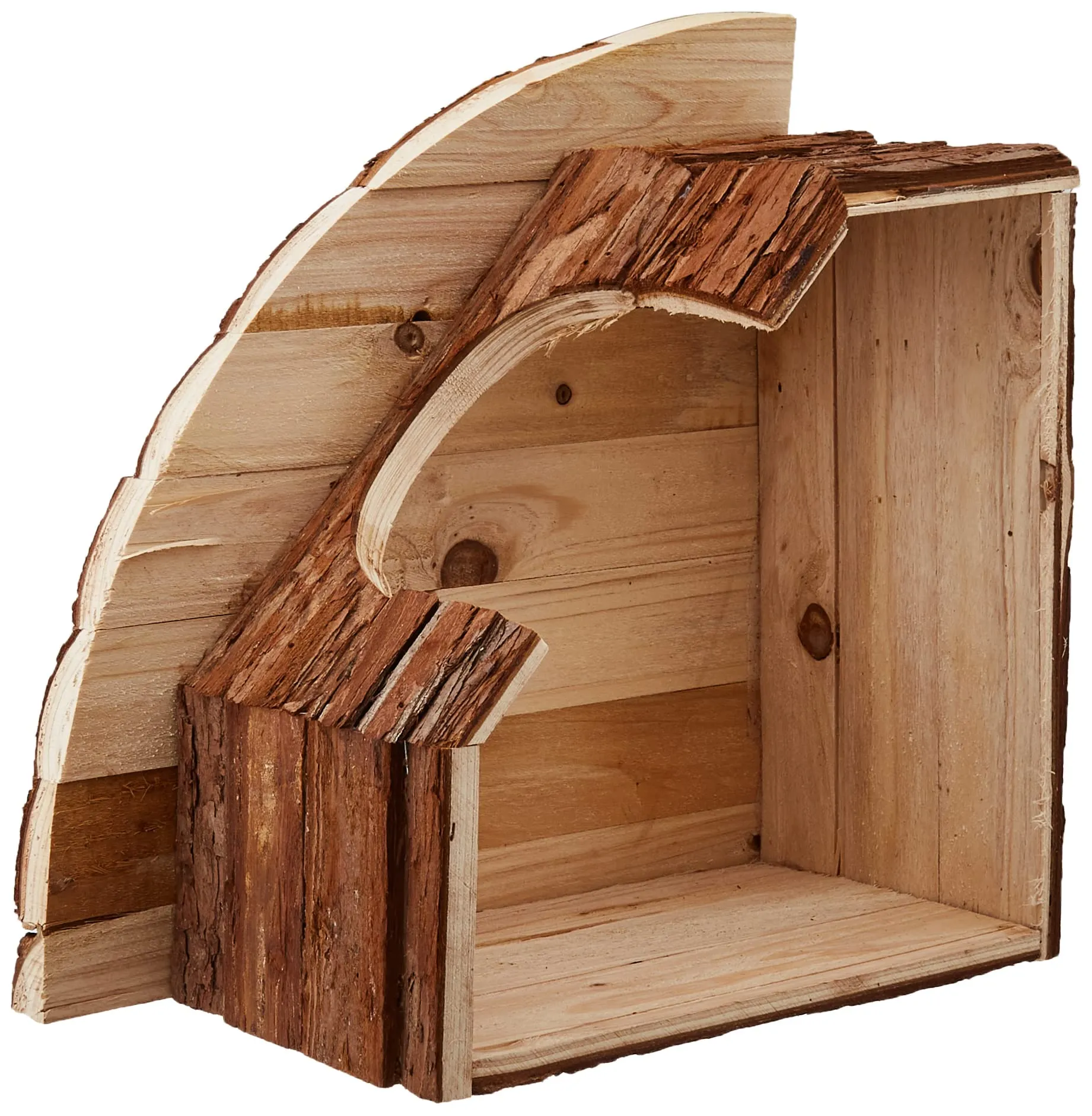 Croci Wood Corner House for Rodents and Guinea Pigs, 42x15x30 cm - immagine 3