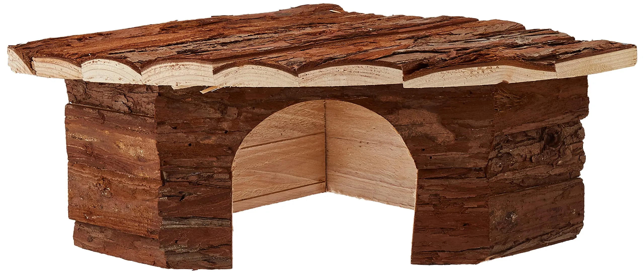Croci Wood Corner House for Rodents and Guinea Pigs, 42x15x30 cm - immagine 4