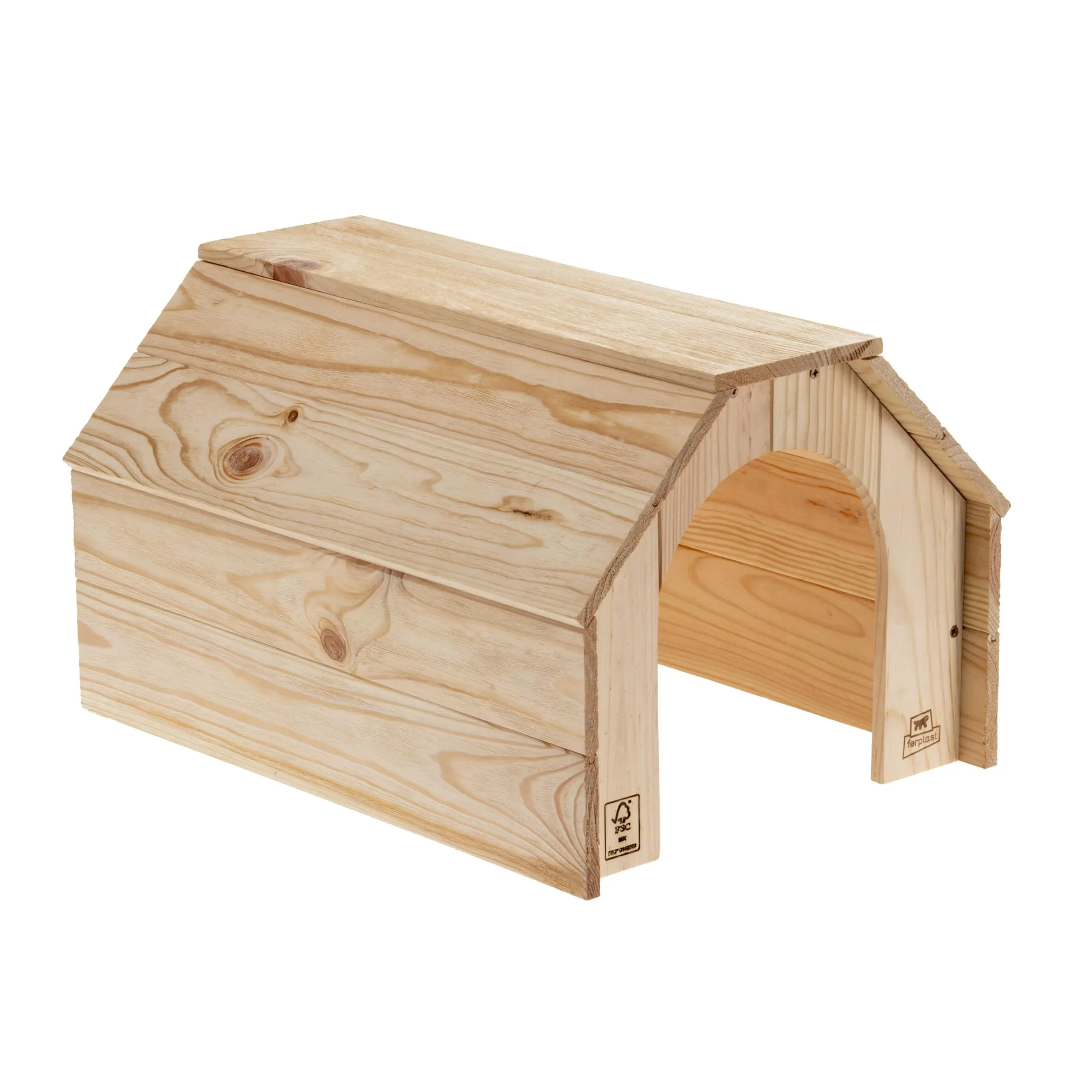Ferplast Hidda Casetta per Conigli, Porcellini d'India e Criceti, Legno FSC, 46 x 34 x 27,5 cm, XL - immagine 4