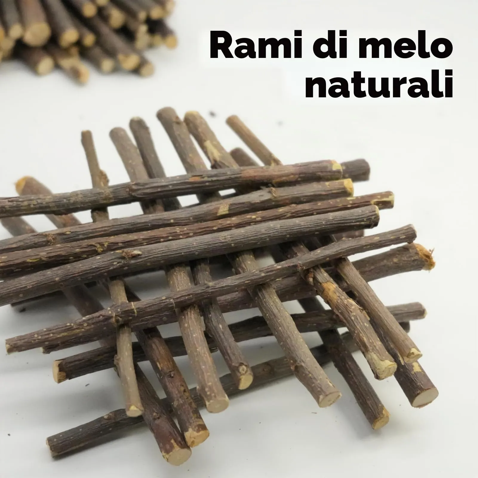 Flewdart Bastoncini di Melo Naturale per Criceti, Porcellini d'India e Cincillà, 100g - immagine 4
