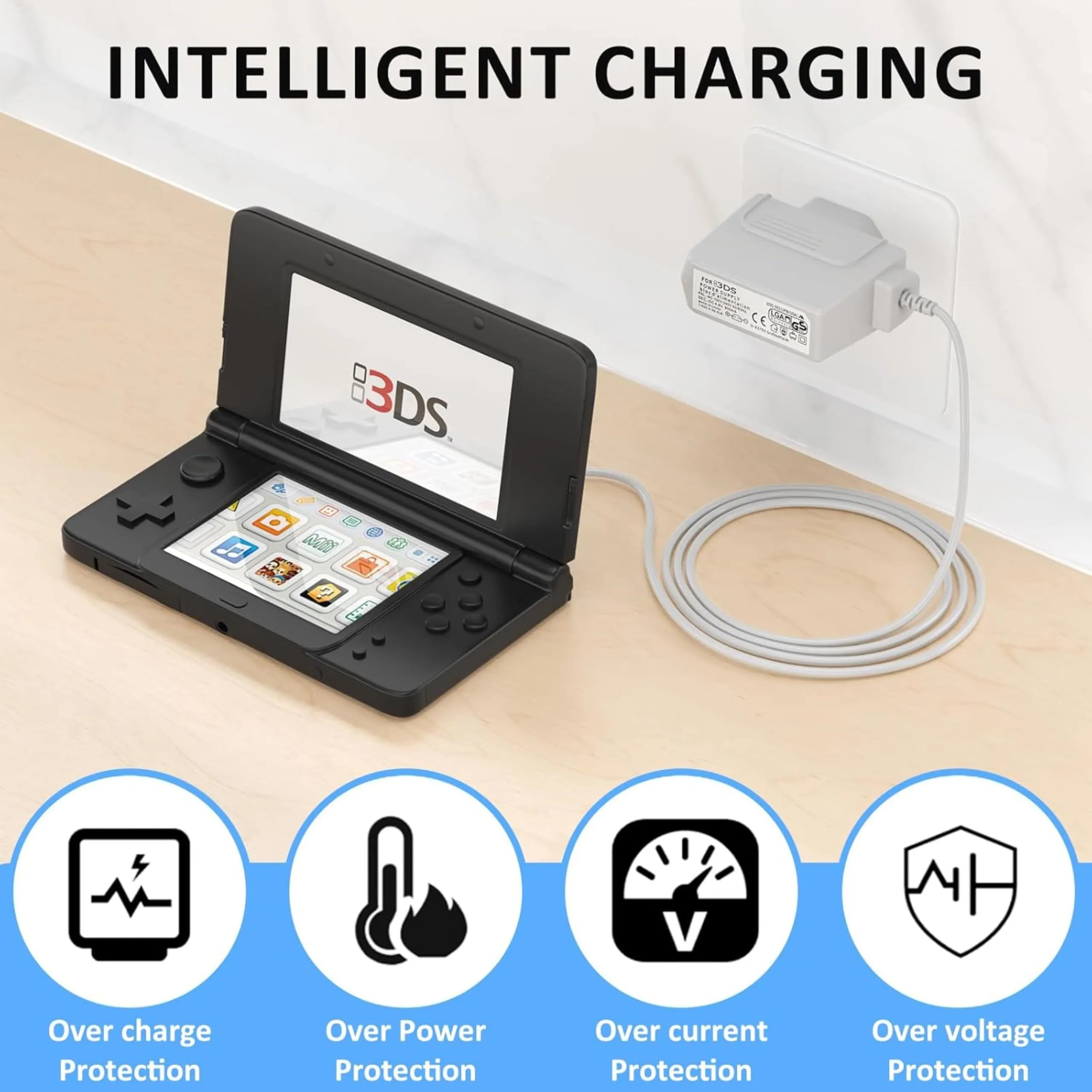 FLLAGG20 Caricatore per Nintendo 3DS 2DS DSi 3DS XL - immagine 8
