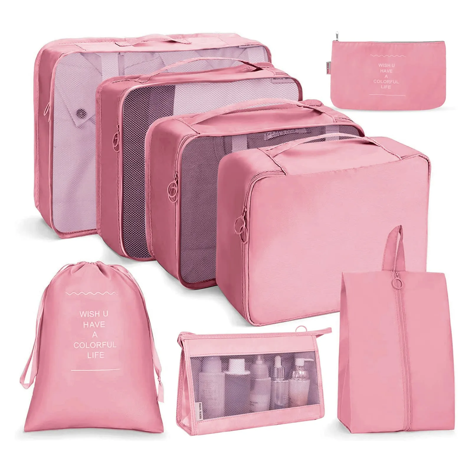OSDUE Organizer Valigia, Set di Borse da Viaggio 8 Pezzi - immagine 1