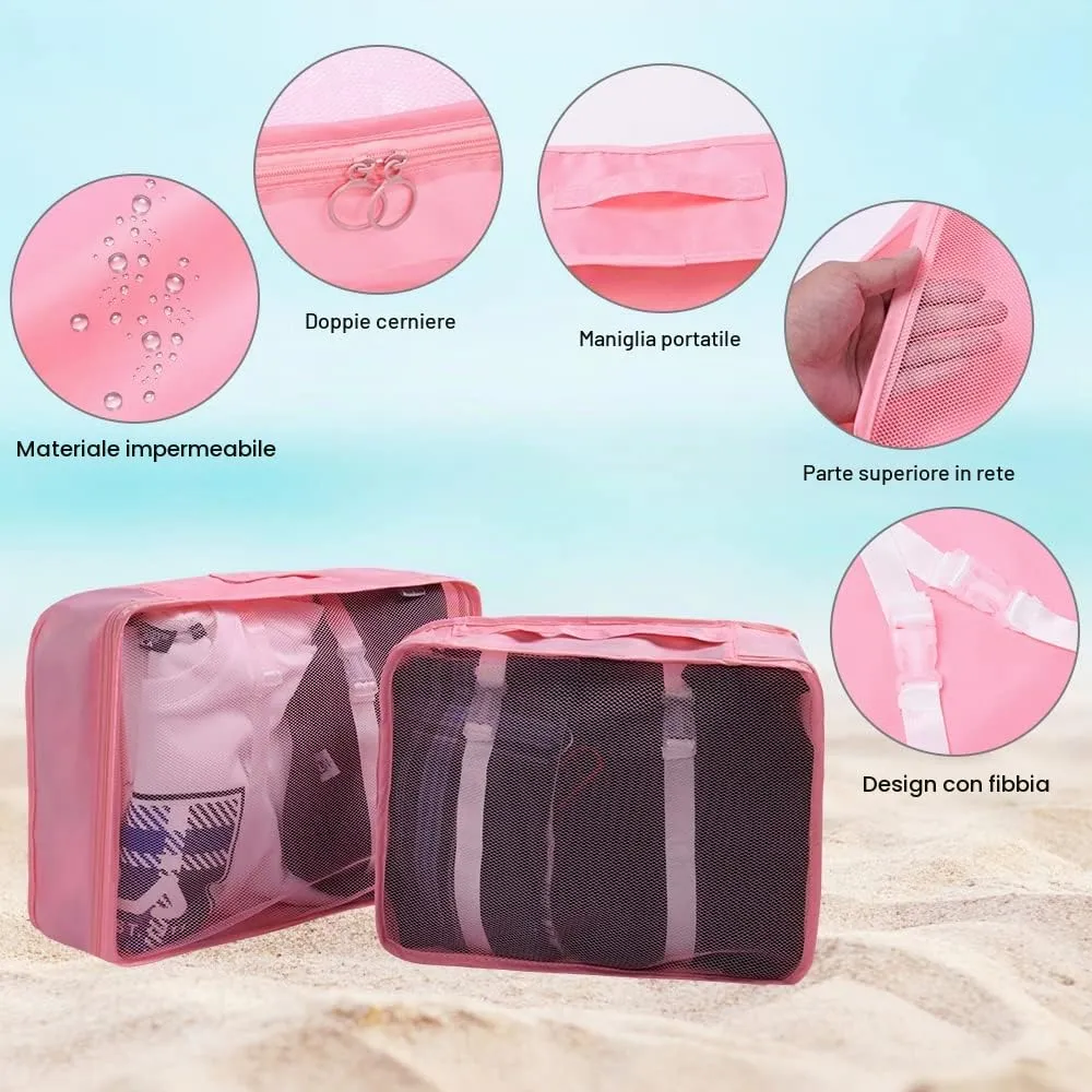 OSDUE Organizer Valigia, Set di Borse da Viaggio 8 Pezzi - immagine 3