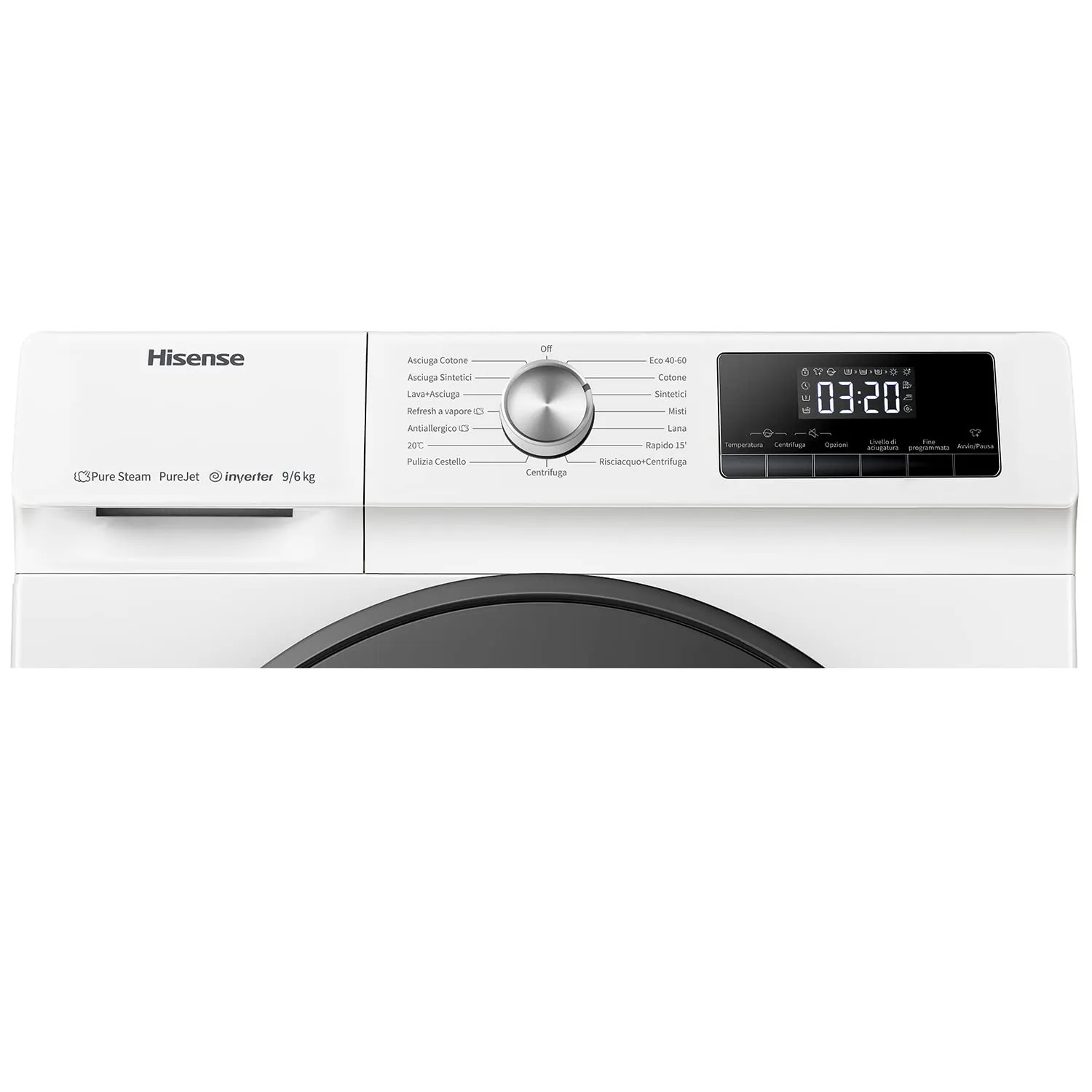 Hisense WDQA9014EVJM Lavasciuga 9 Kg, 1400 Rpm, Motore Inverter, Classe D - immagine 9