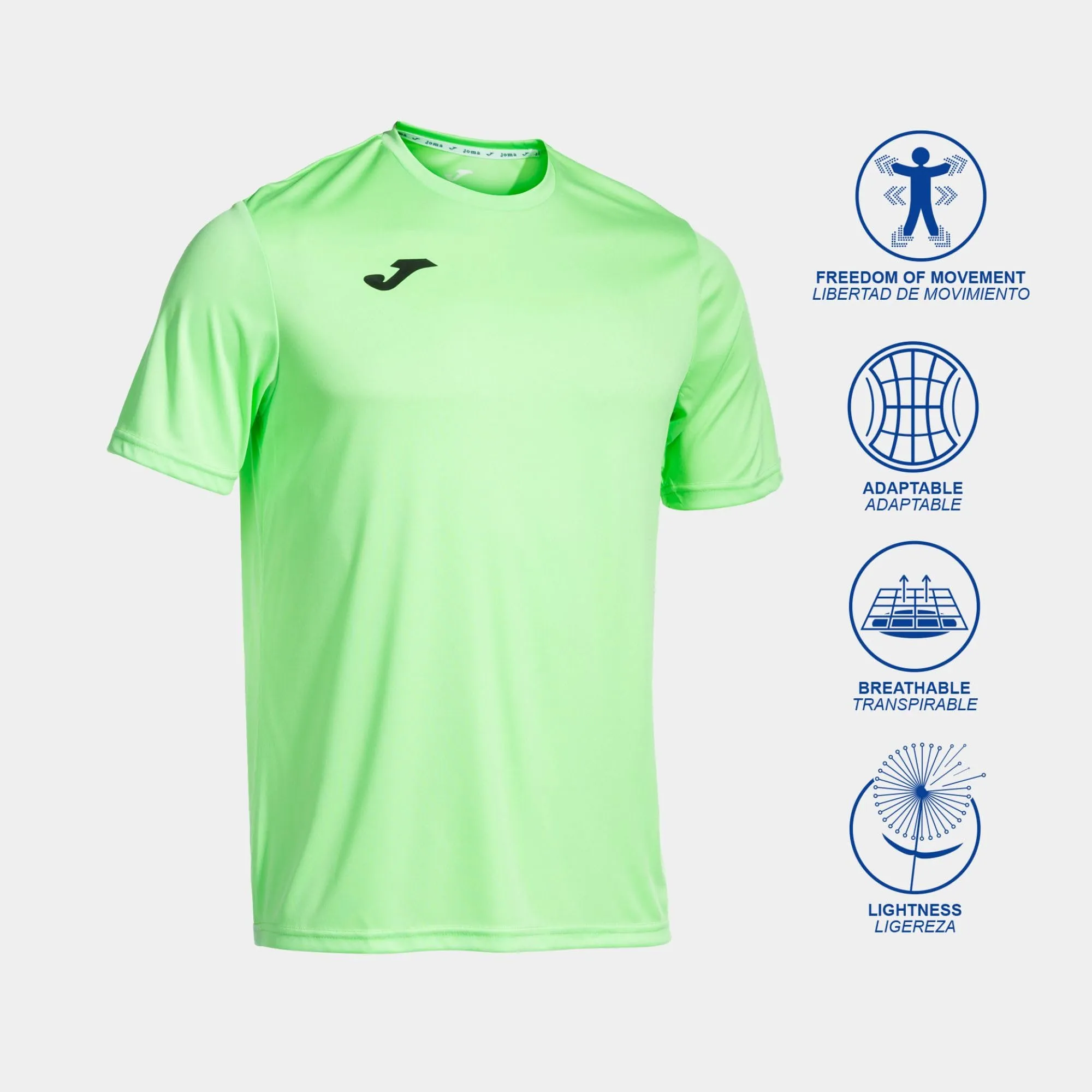 Joma T-Shirt Sportiva da Uomo Combi - Verde Chiaro - immagine 2