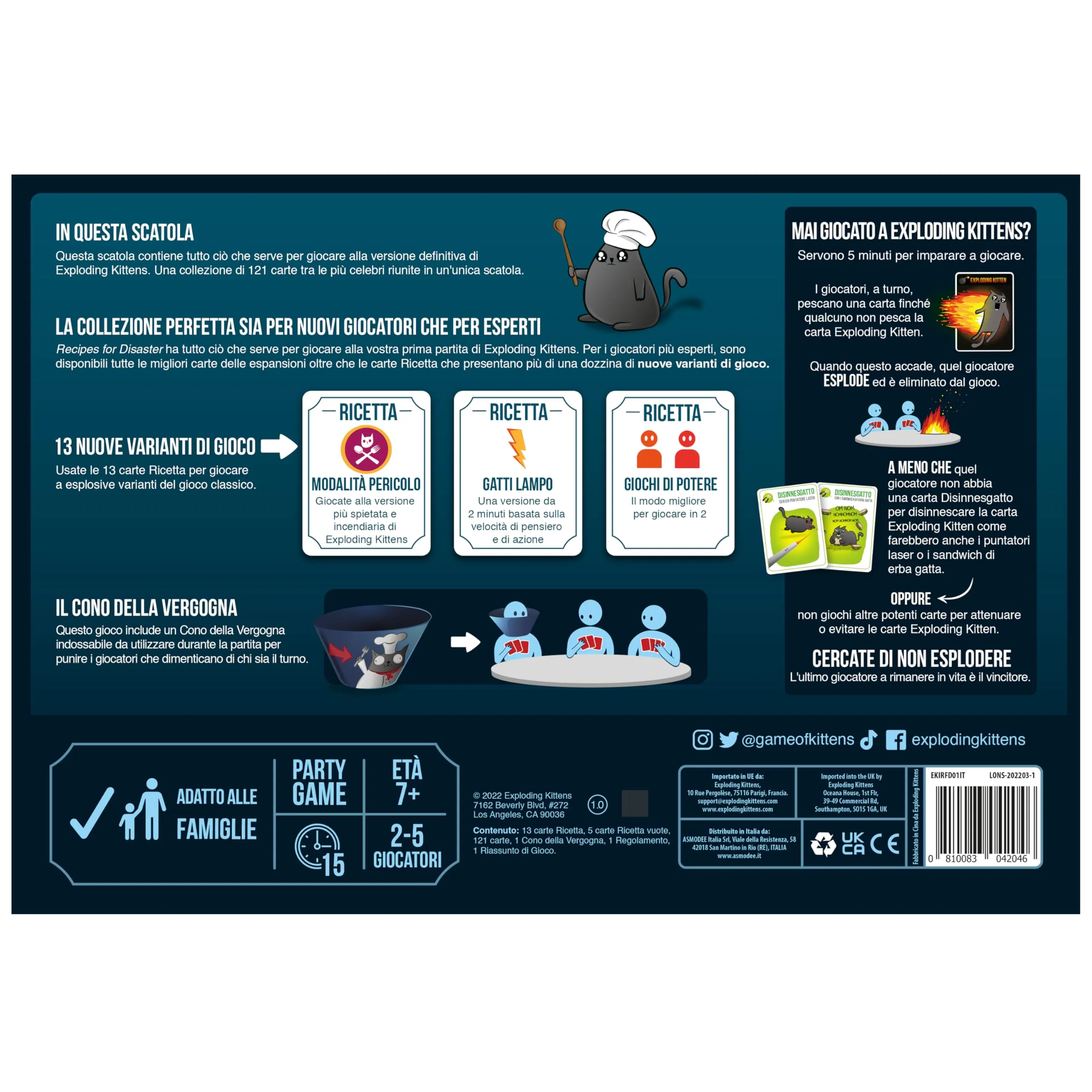 Exploding Kittens Recipes for Disaster Card Game - immagine 2