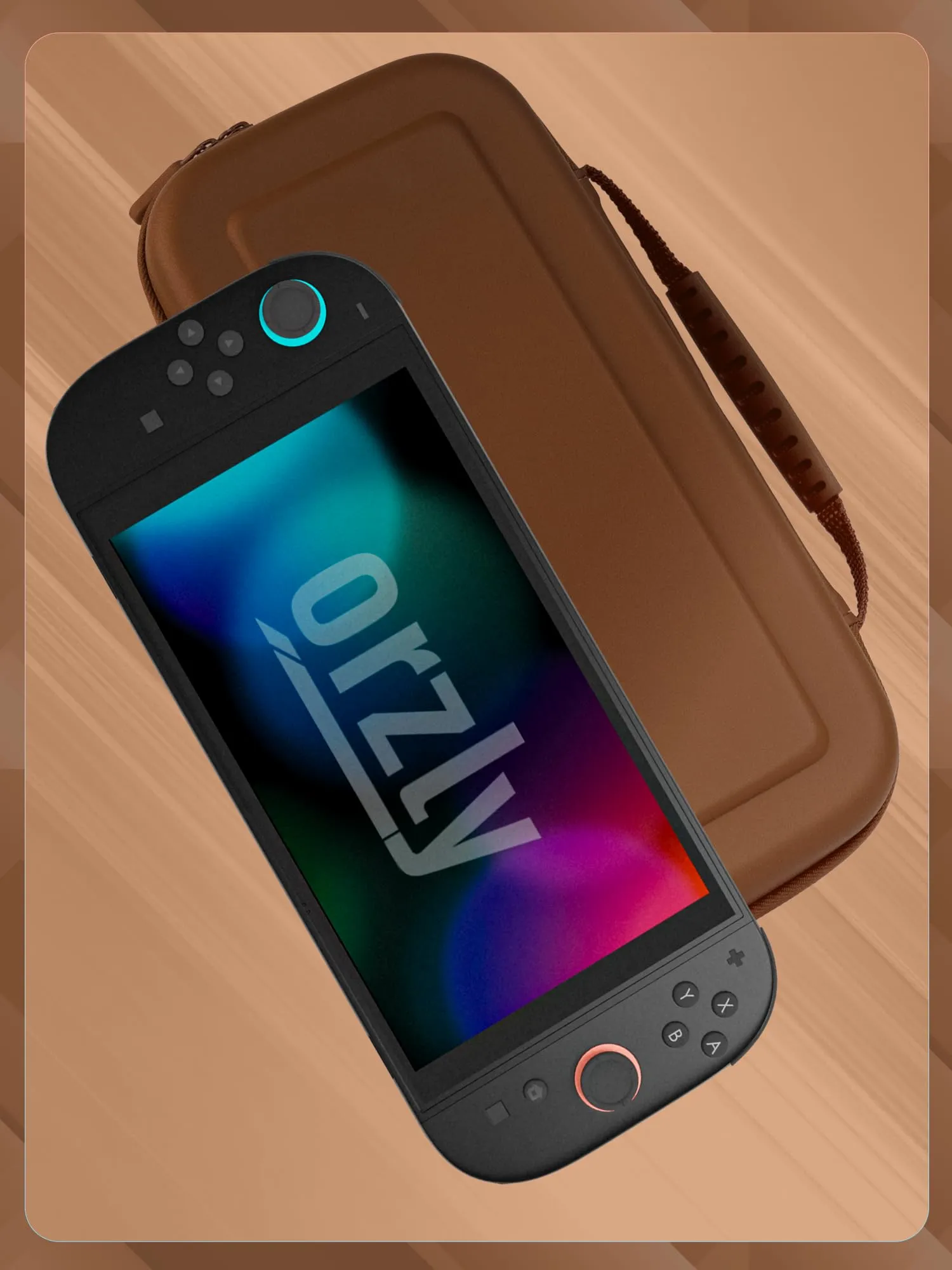 Orzly Custodia Protettiva da Viaggio per Nintendo Switch 2, Marrone - immagine 9