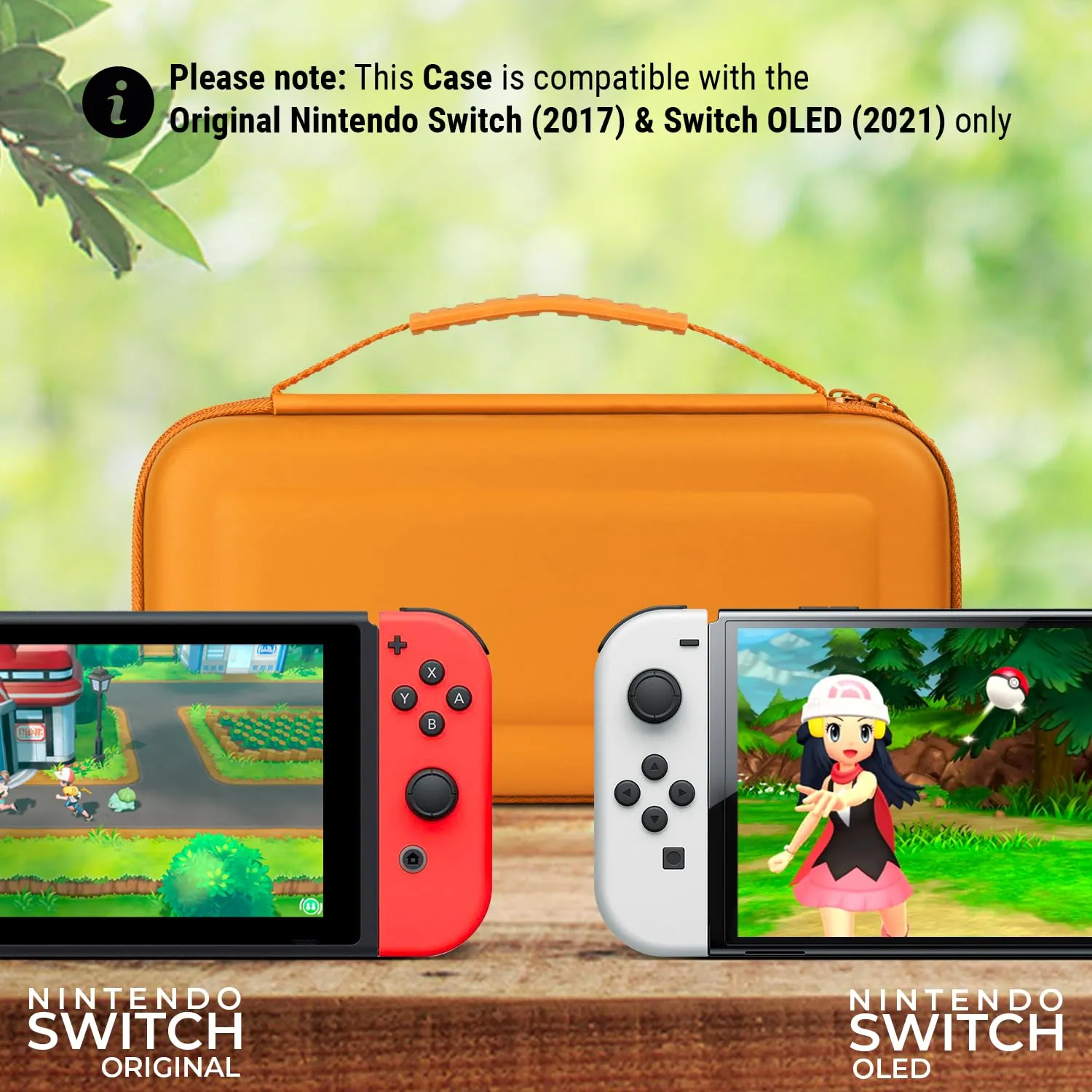 Orzly Custodia da Trasporto per Nintendo Switch e Switch OLED - Arancia - immagine 2