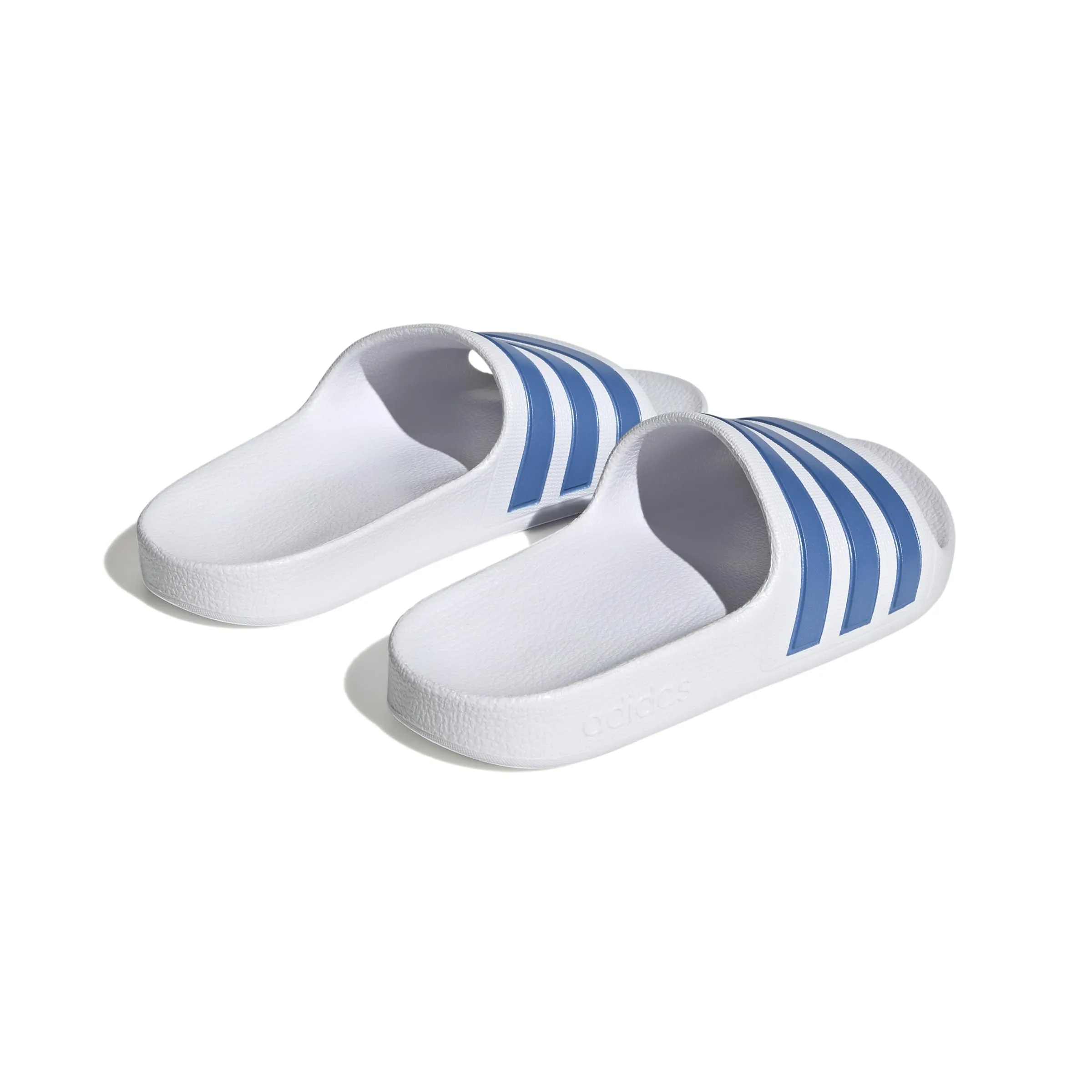 adidas Adilette Aqua Slides Kids - Cloud White/Blue Fusion Met/Cloud White, 37 EU - immagine 4
