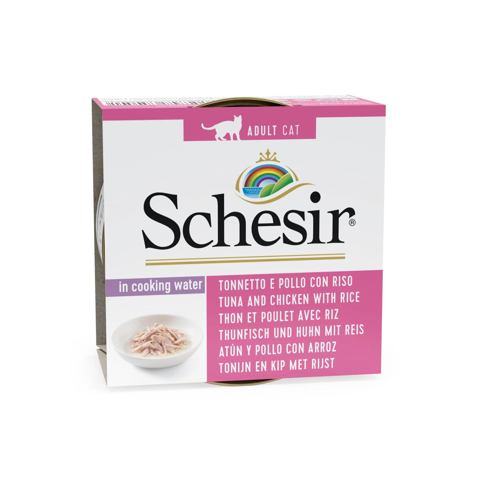 Schesir Tonnetto con Alicette in Gelatina, Cibo Umido Completo per Gatti, 6 x 85g - immagine 1