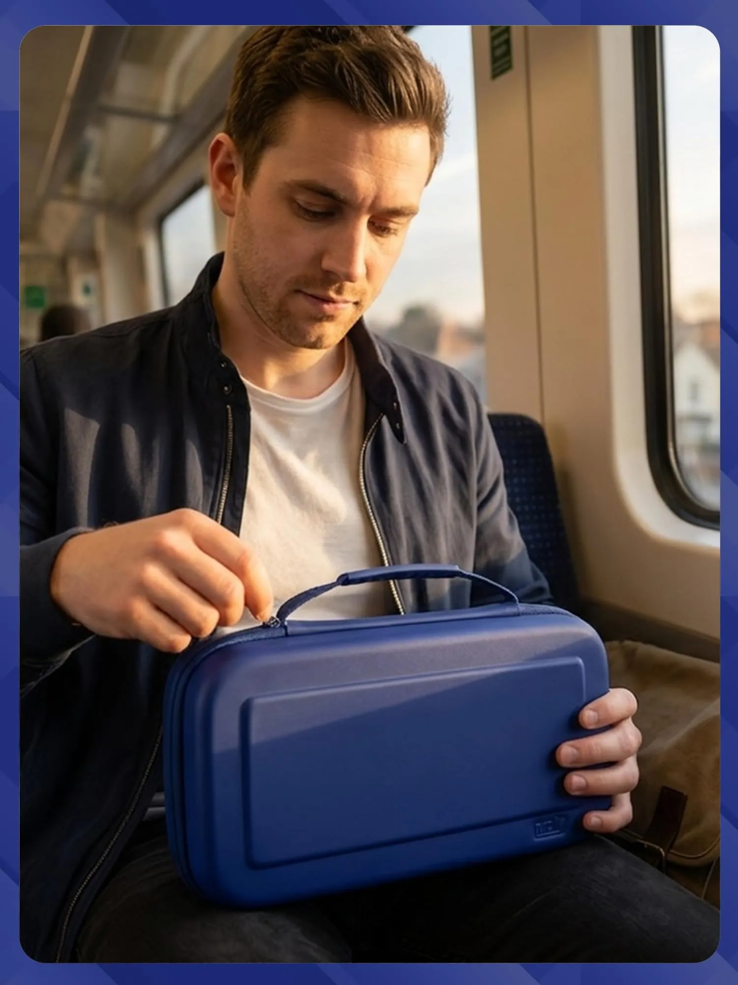 Orzly Custodia Protettiva da Viaggio per Nintendo Switch 2, Blu Navy - immagine 8