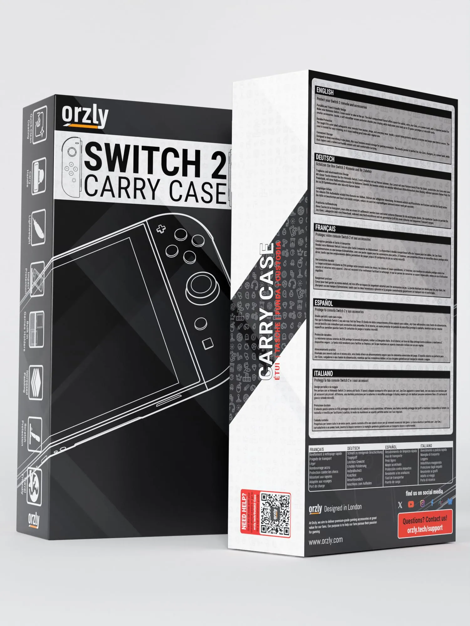 Orzly Custodia Protettiva da Viaggio per Nintendo Switch 2, Bianco - immagine 2