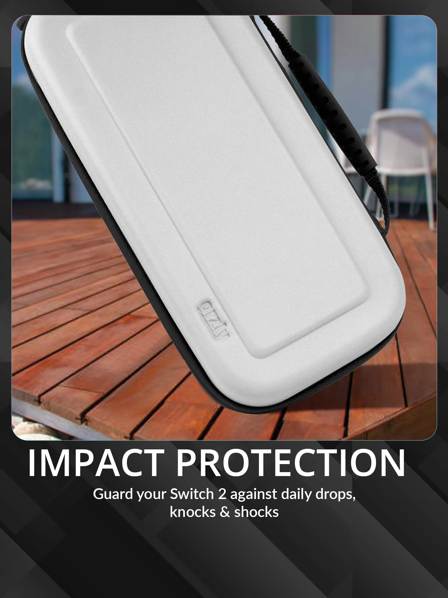 Orzly Custodia Protettiva da Viaggio per Nintendo Switch 2, Bianco - immagine 5