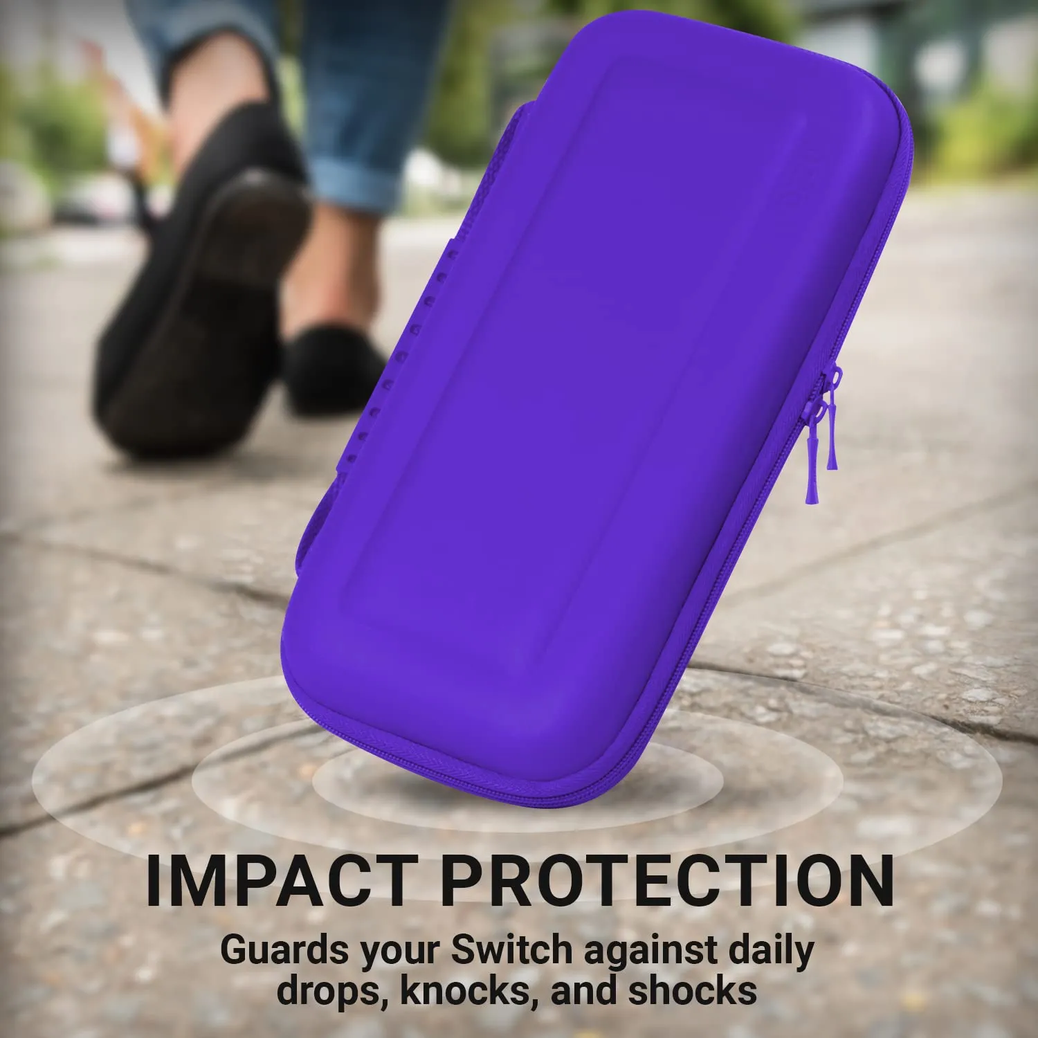 Orzly Custodia Protettiva Rigida per Nintendo Switch e Switch OLED, Viola - immagine 5