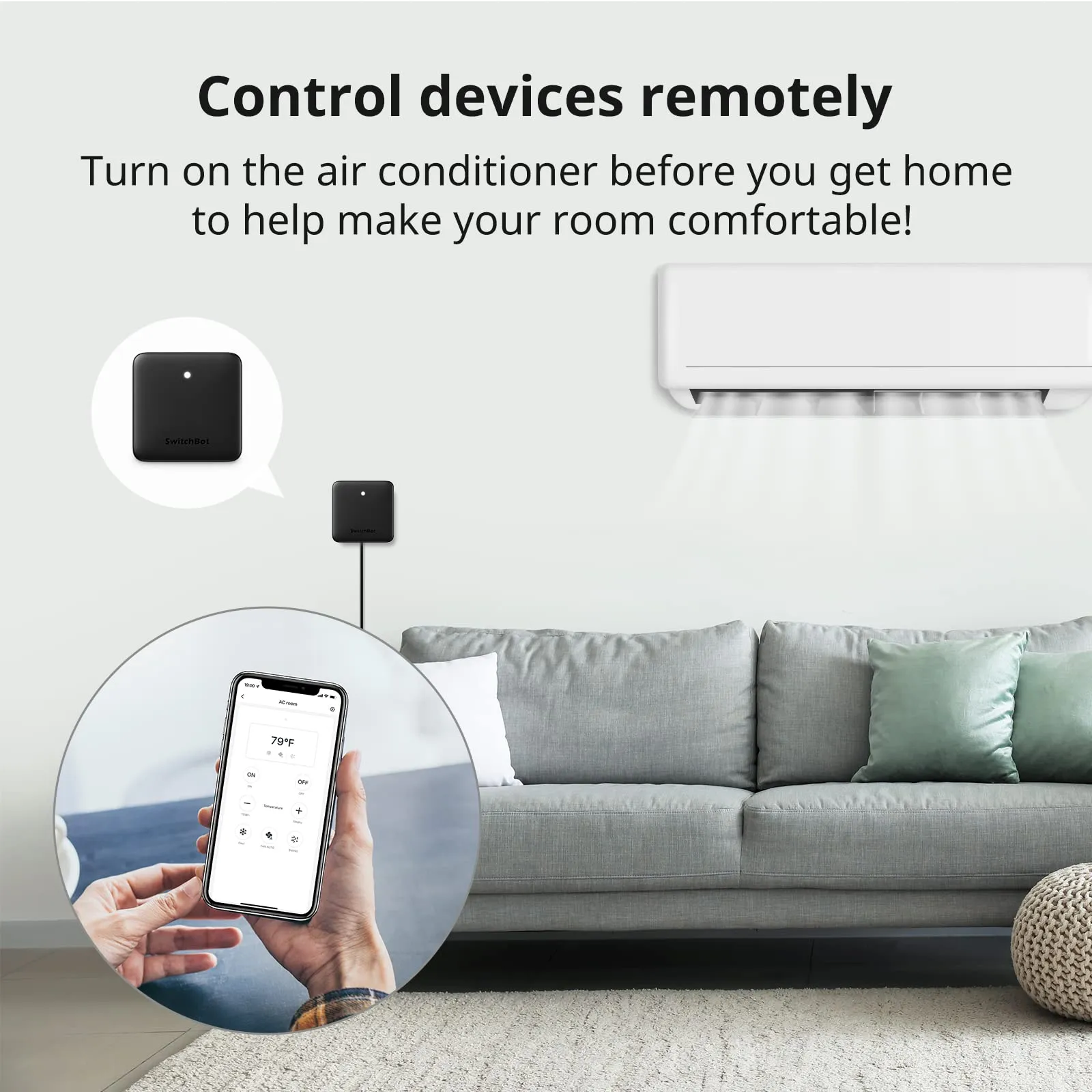 SwitchBot Hub Mini Telecomando Intelligente IR Wi-Fi Nero - immagine 5