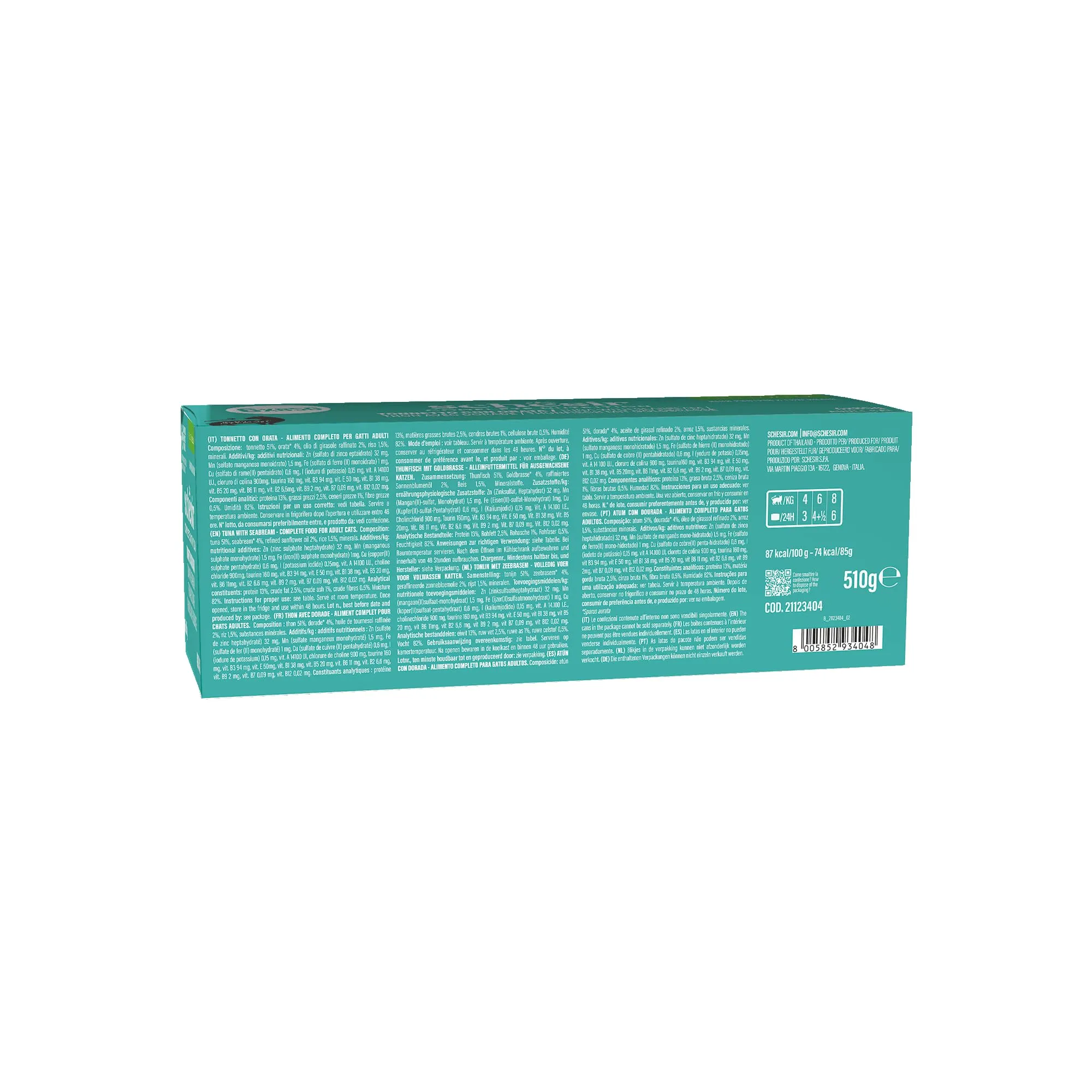 Schesir Tonno con Orata in Gelatina Cibo Umido Completo per Gatti, 6x85g - immagine 3