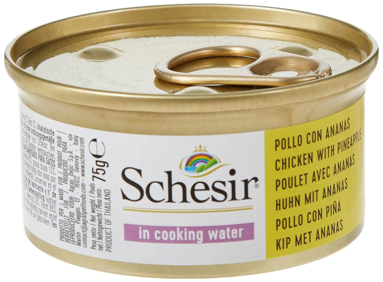 Schesir Tonnetto con Surimi in Gelatina, Cibo Umido per Gatti, 6 lattine da 85g - immagine 3