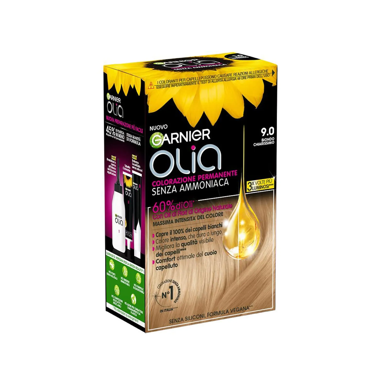 Garnier Olia Colorazione Permanente Senza Ammoniaca, Biondo Chiarissimo - immagine 2