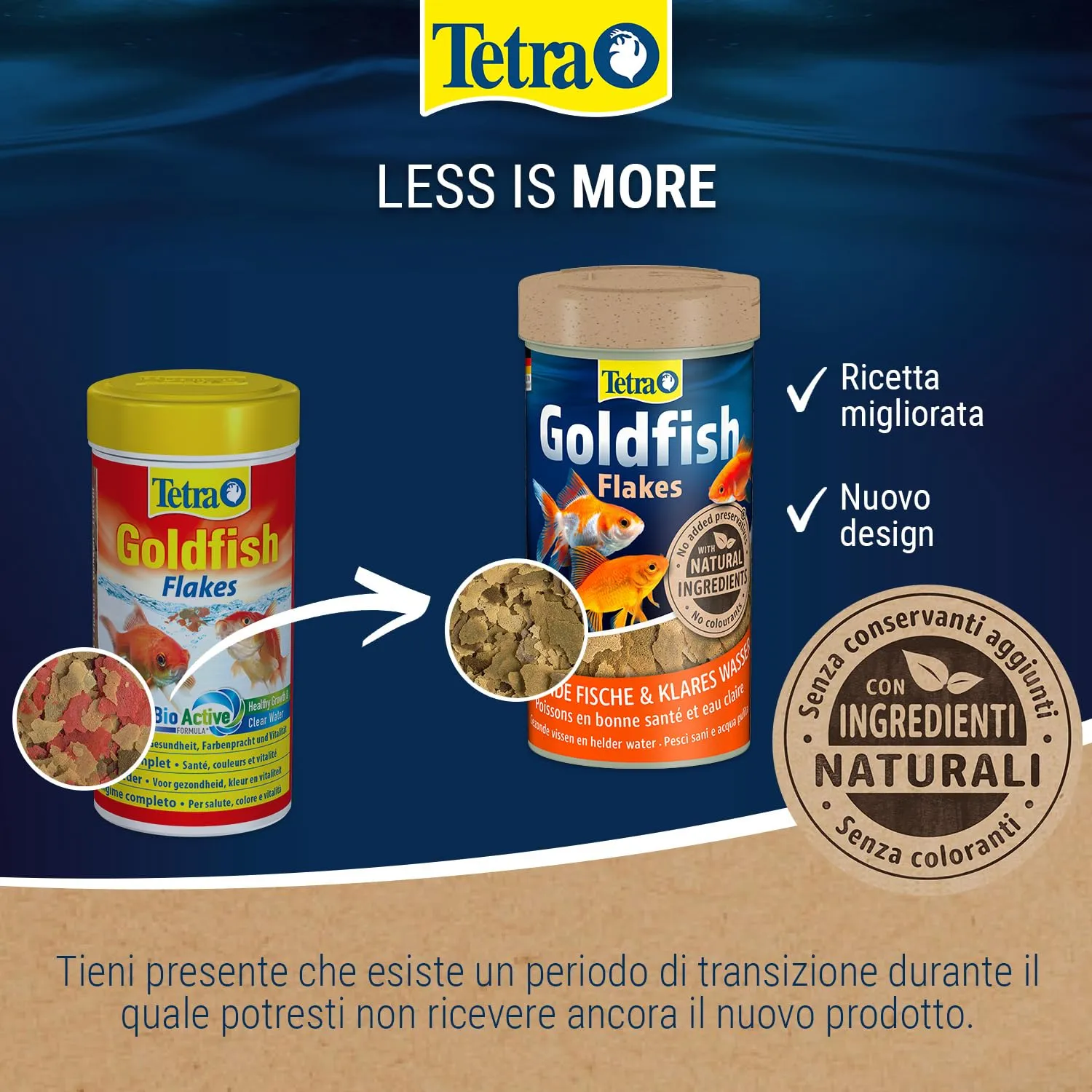 Tetra Goldfish Flakes, 250 ml - immagine 2