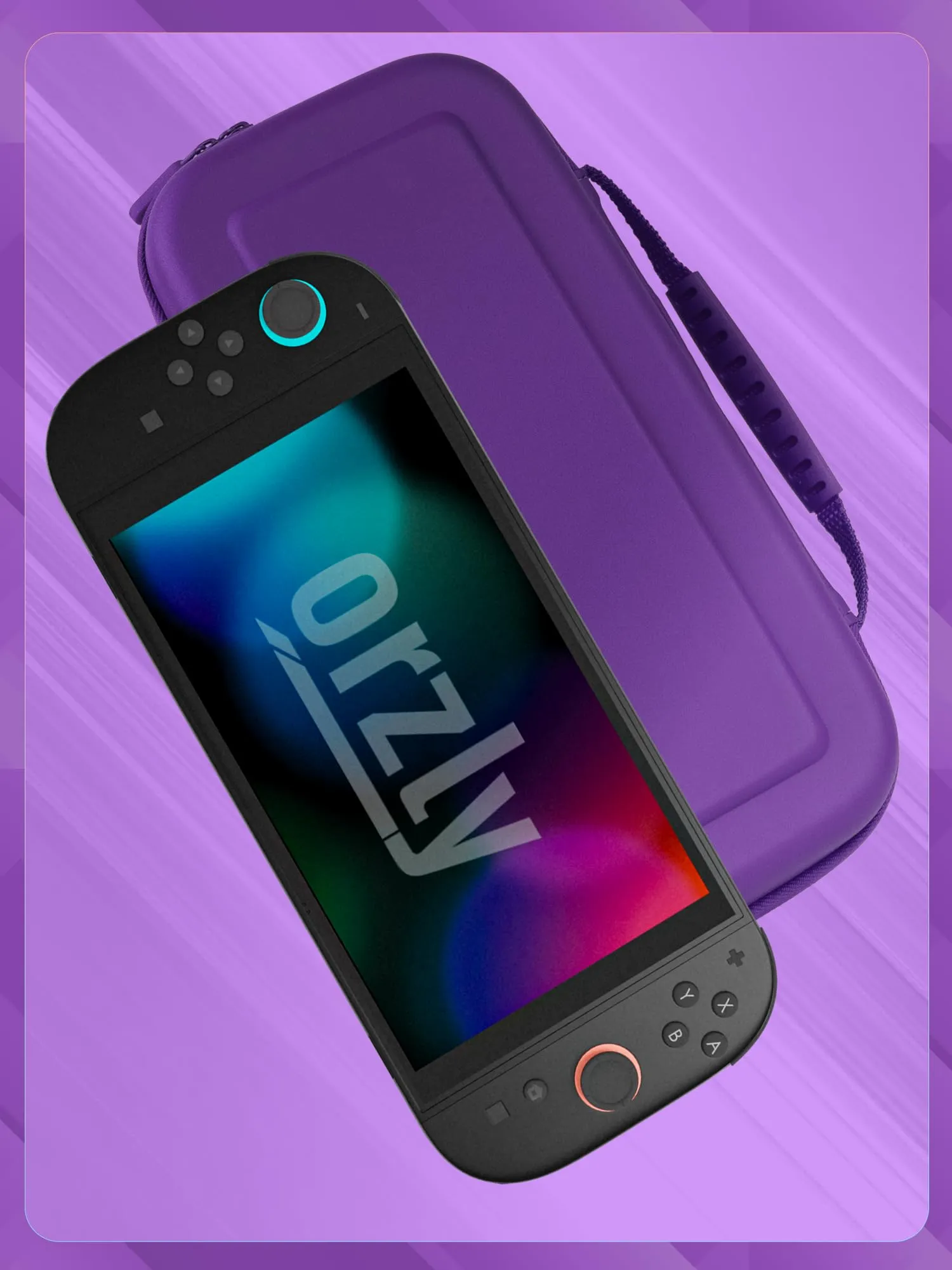 Orzly Custodia Protettiva da Viaggio per Nintendo Switch 2, Viola - immagine 9