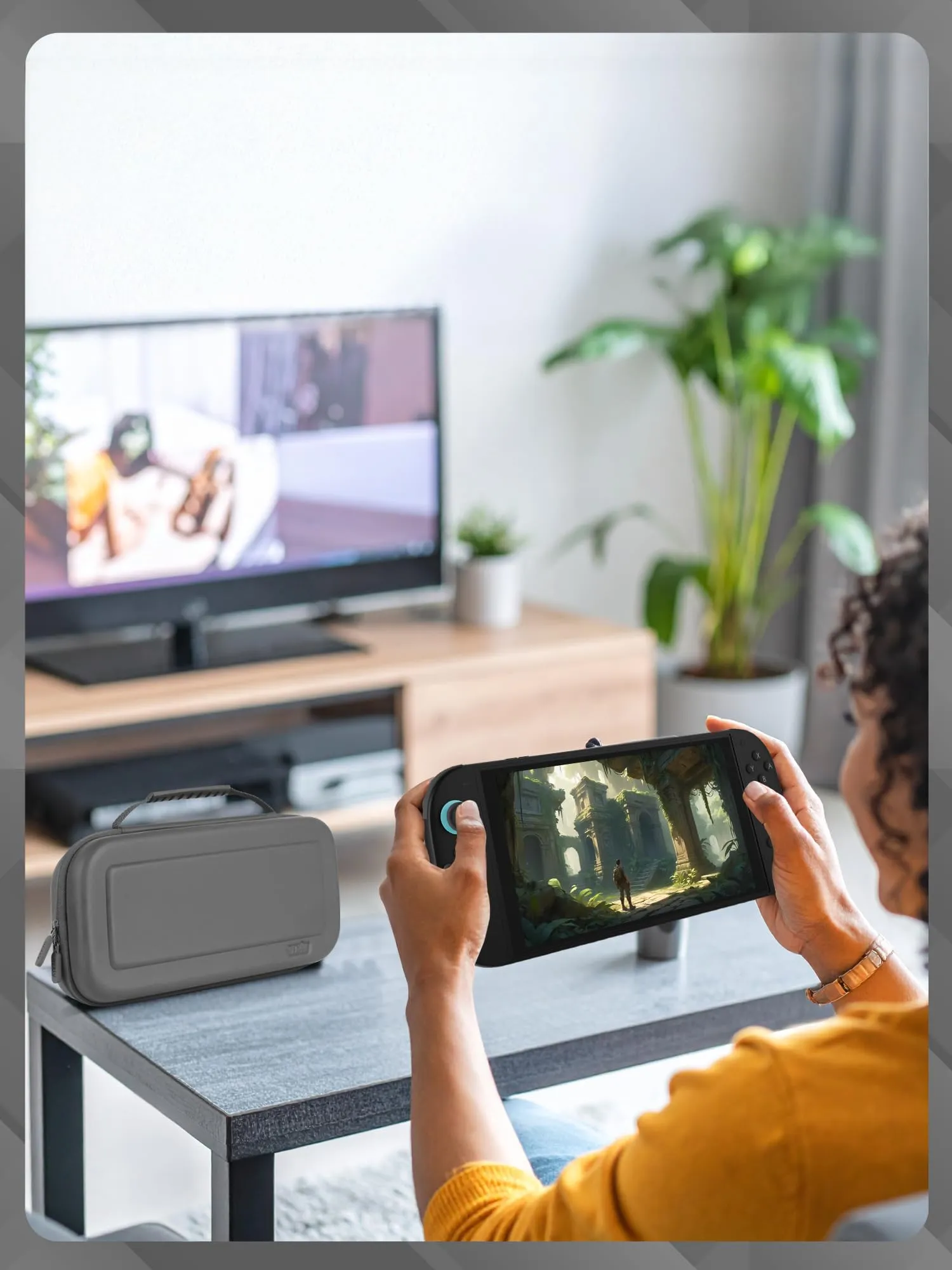 Orzly Custodia Protettiva da Viaggio per Nintendo Switch 2, Grigio - immagine 8