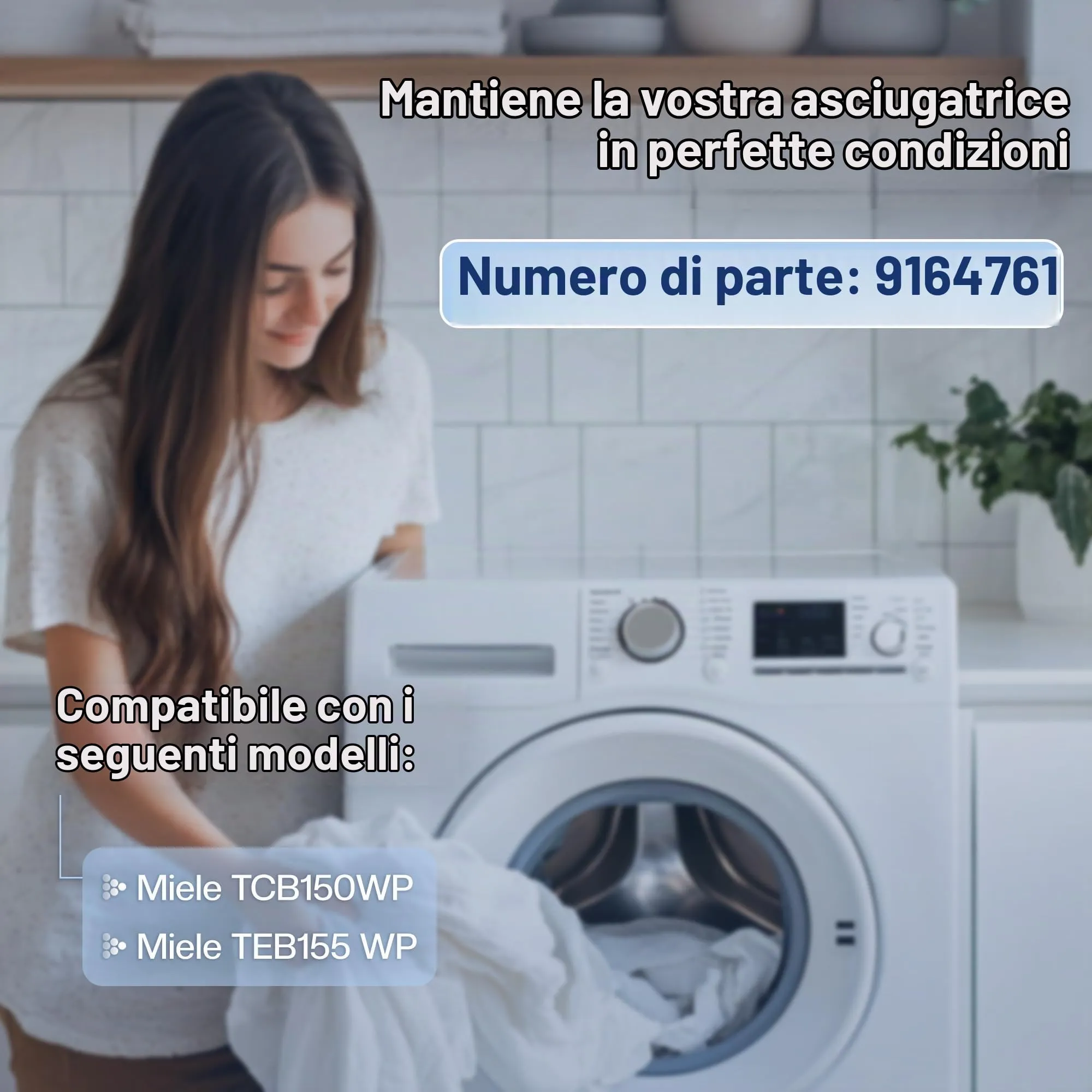 1E Filtro per asciugatrice Miele T1, sostituisce 9164761 - immagine 2