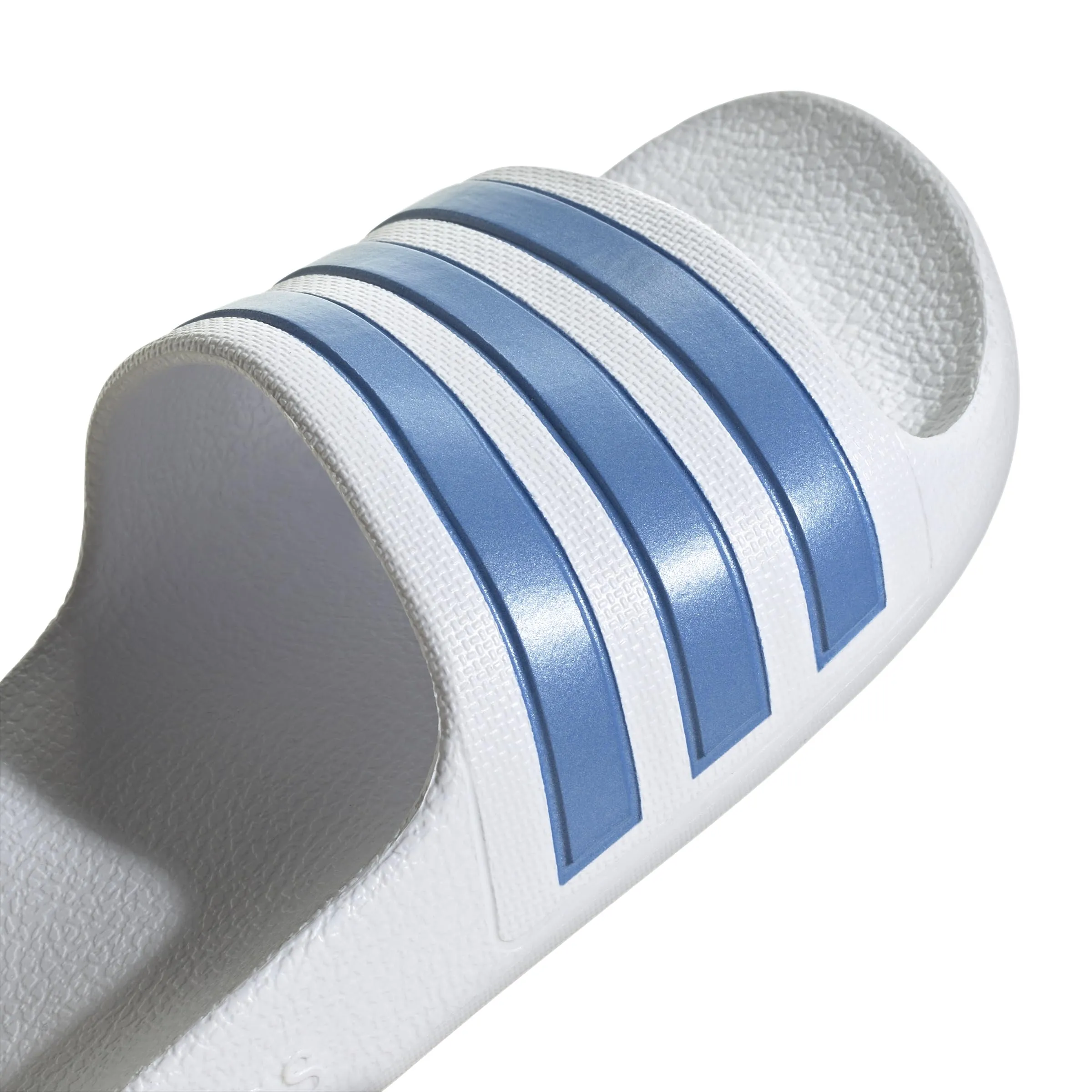 adidas Adilette Aqua Slides Kids - Cloud White/Blue Fusion Met/Cloud White, 28 EU - immagine 6