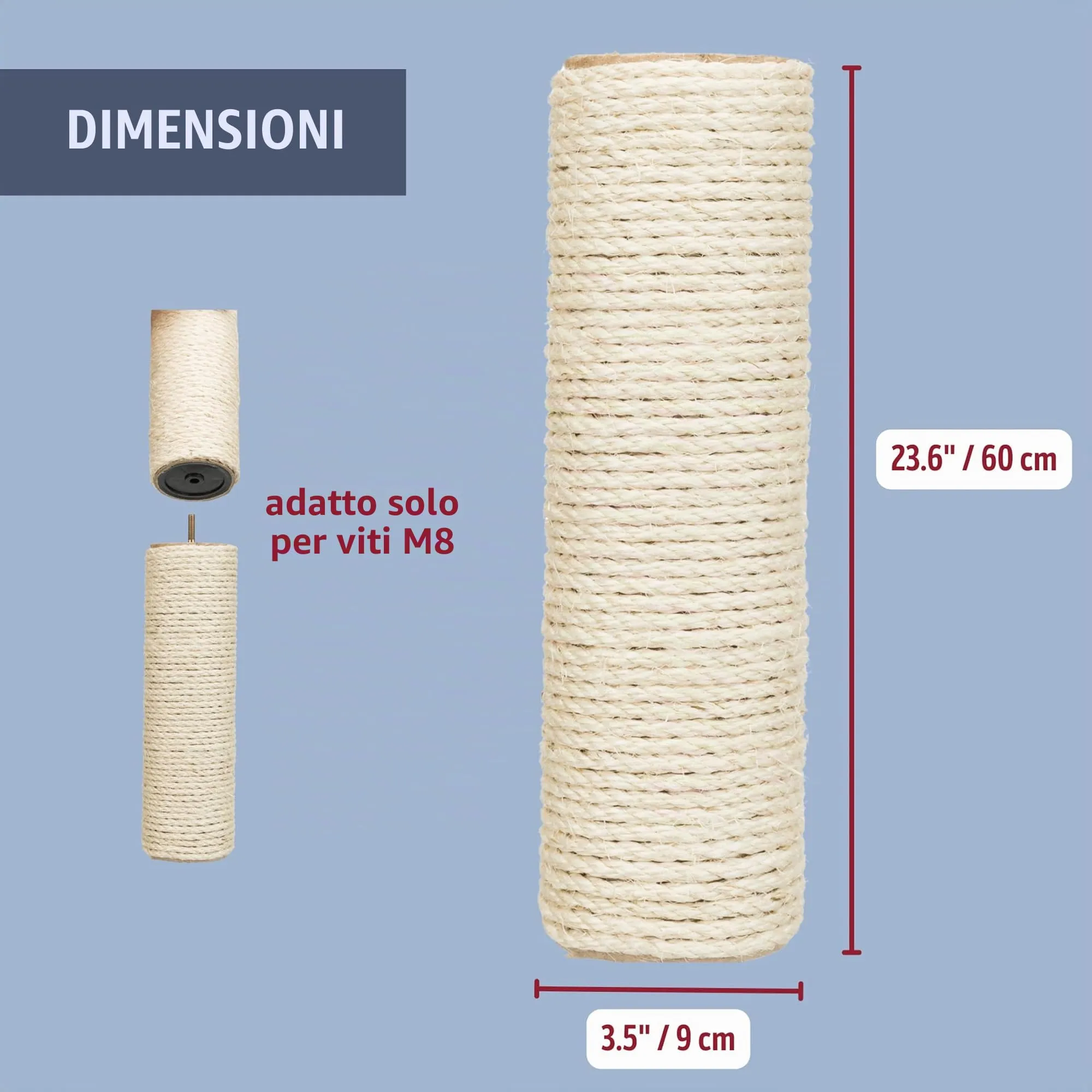Trixie Ricambio tiragraffi, 60 cm, Beige - immagine 3