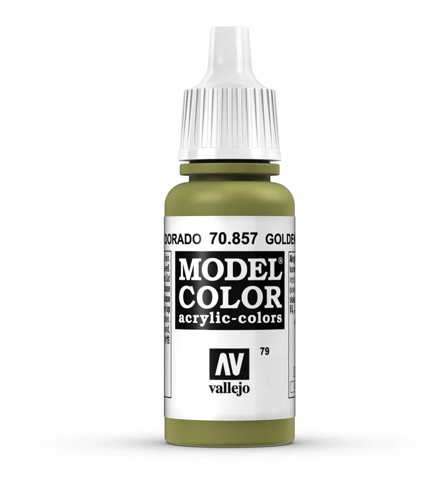Vallejo 70.857 Acrylic Model Color, Golden Olive, 17 ml - immagine 1